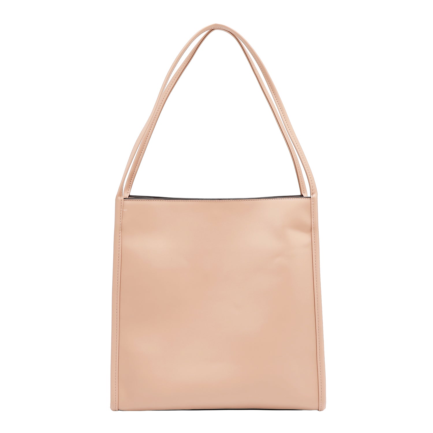 Two -piece bag with geometric cut (pink)