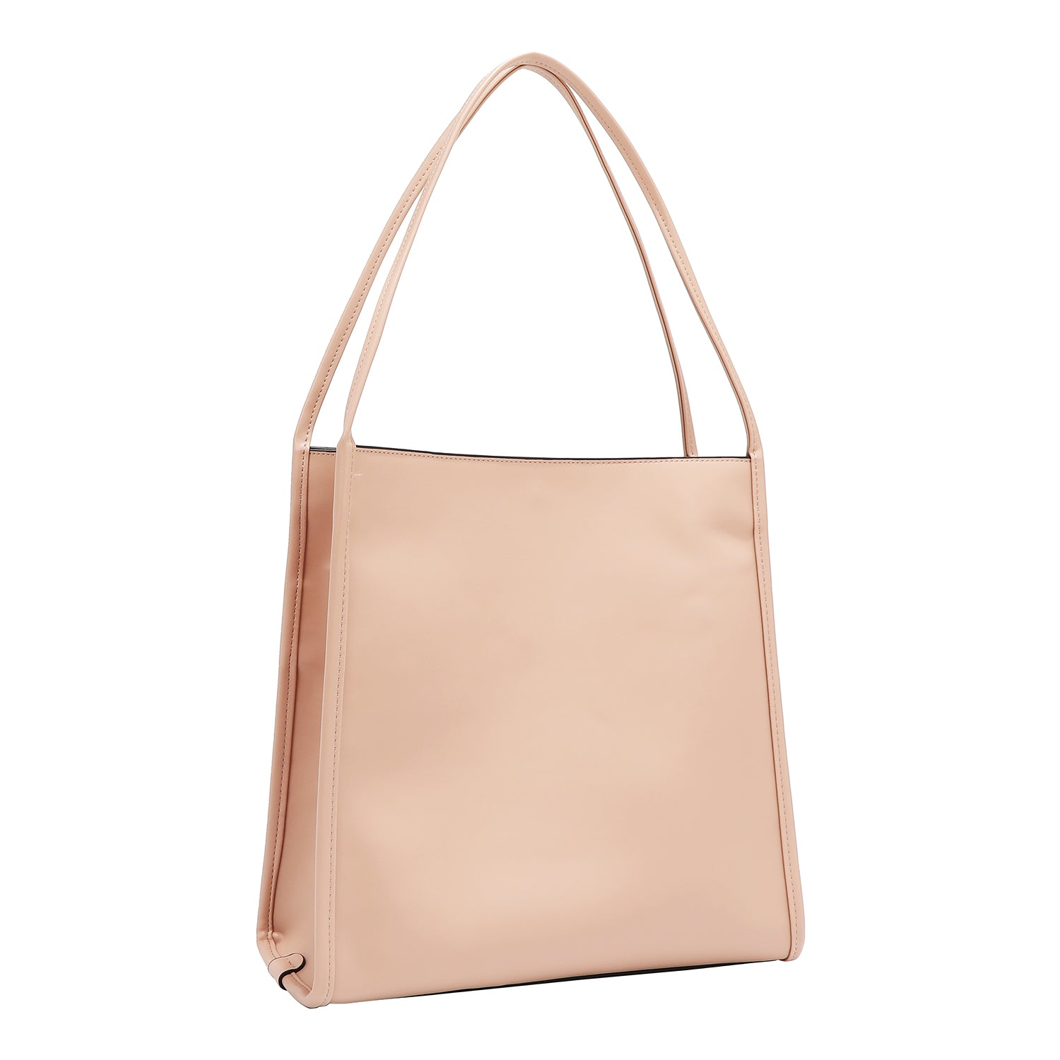 Two -piece bag with geometric cut (pink)