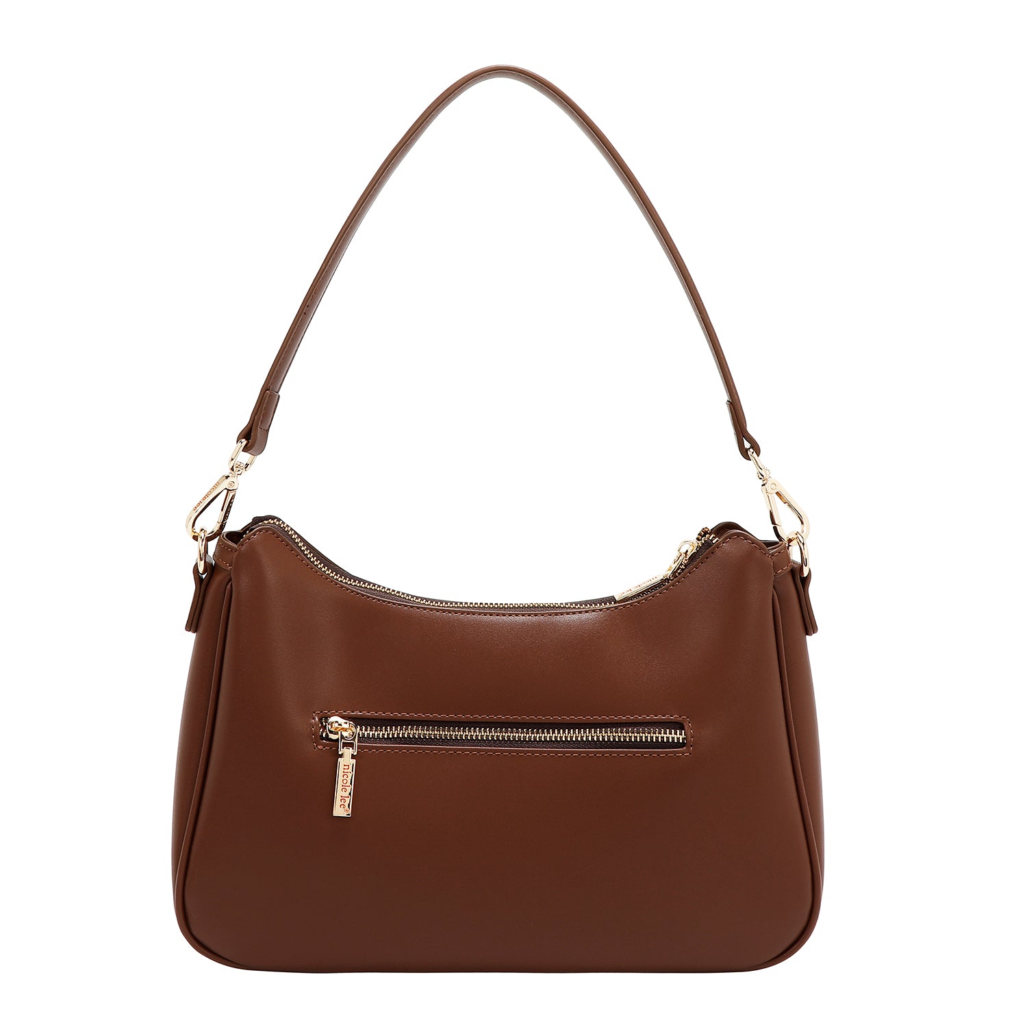 BORSA A TRACOLLA GEOMETRICA TAGLIA LASER (MARRONE)