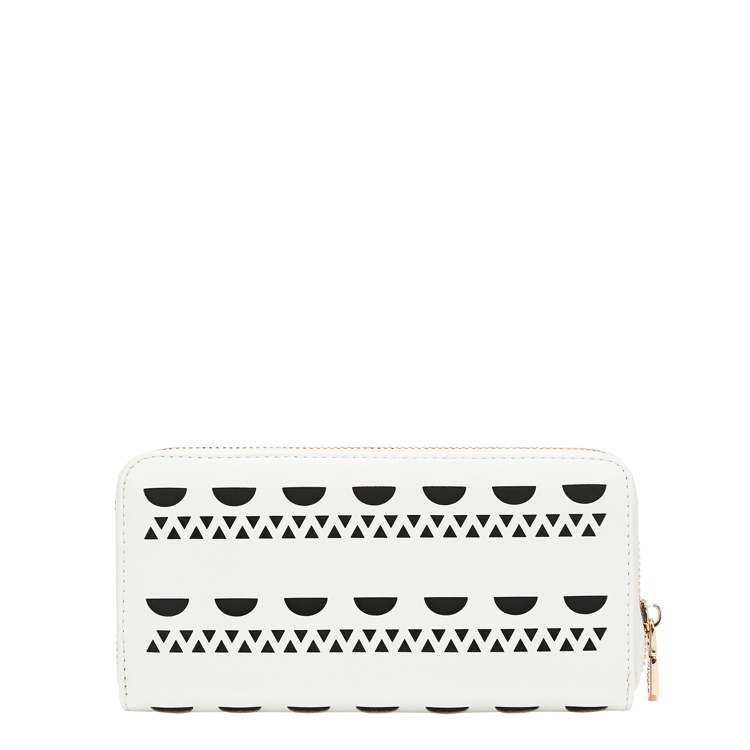 WALLET WITH SILVER STUDS (WHITE)