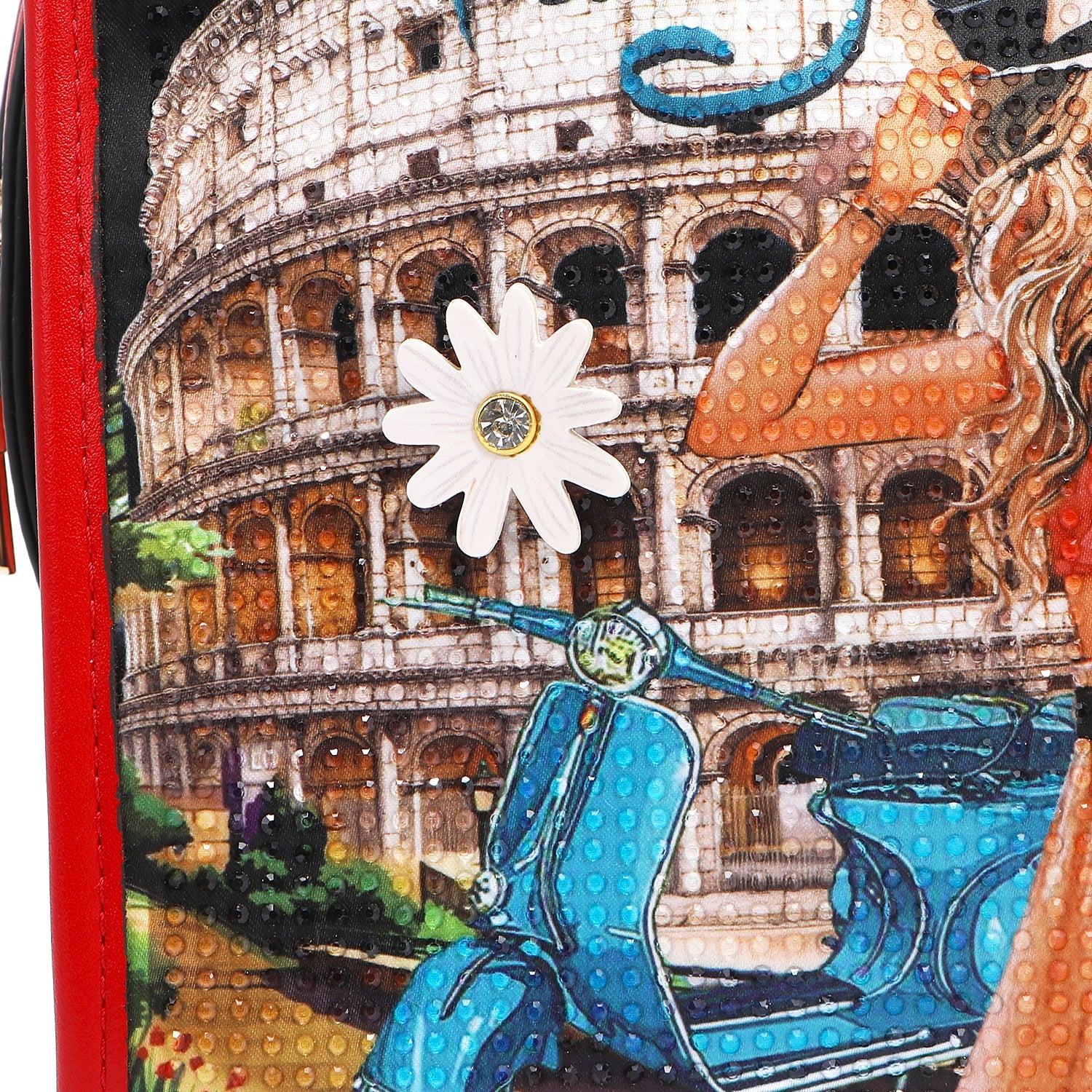 BOLSO DE HOMBRO MULTIBOLSILLOS (MARTHA TRAVELS ITALY)