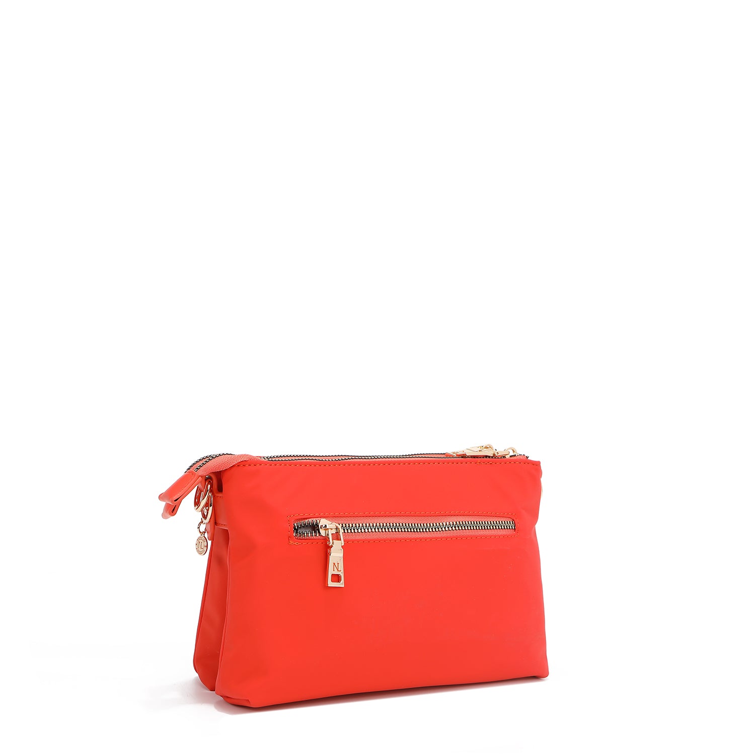 BOLSA CROSSBODY ACORDEÃO COM PATCHES COLORIDOS (Laranja)