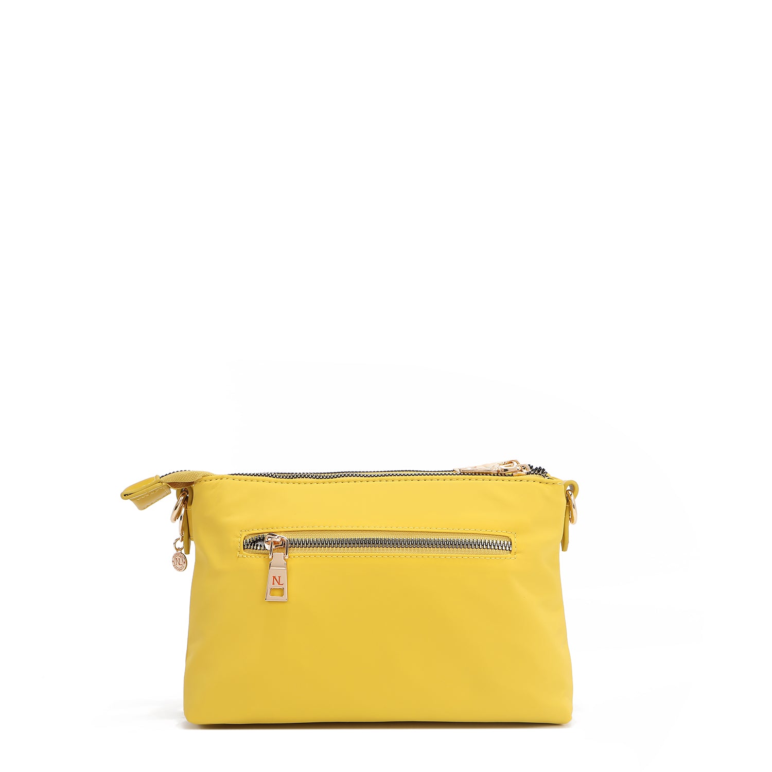 BORSA A TRACOLLA FISARMONICA CON PATCH COLORATI (GIALLO)