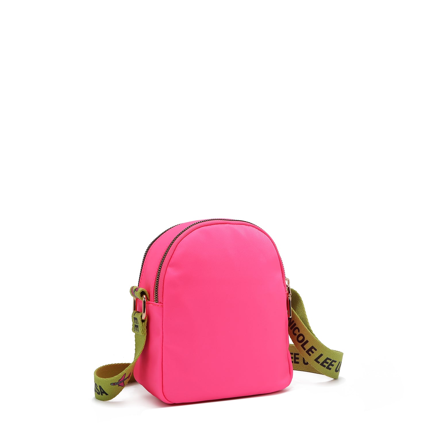 BOLSO CRUZADO CON PARCHES DE COLORES (ROSA)