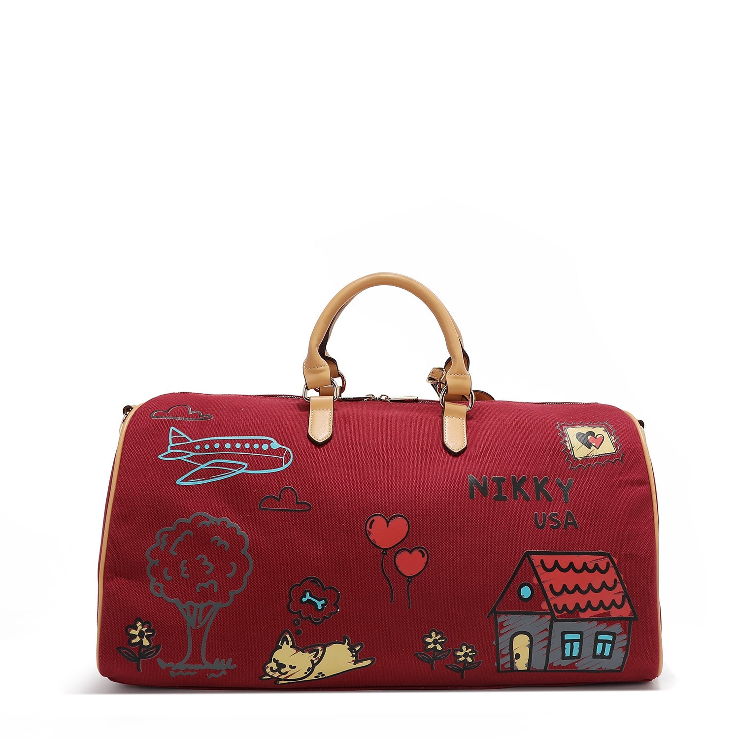 SAC DE GYMNASE EN TOILE <tc>NIKKY</tc> (ROUGE)