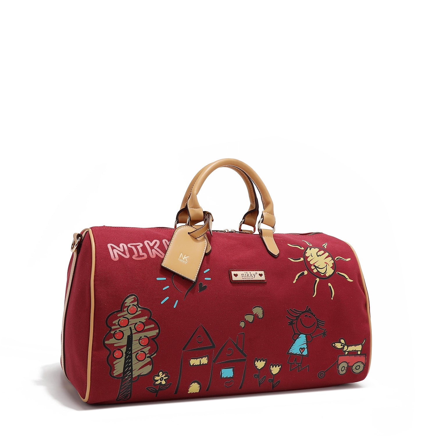 SAC DE GYMNASE EN TOILE <tc>NIKKY</tc> (ROUGE)