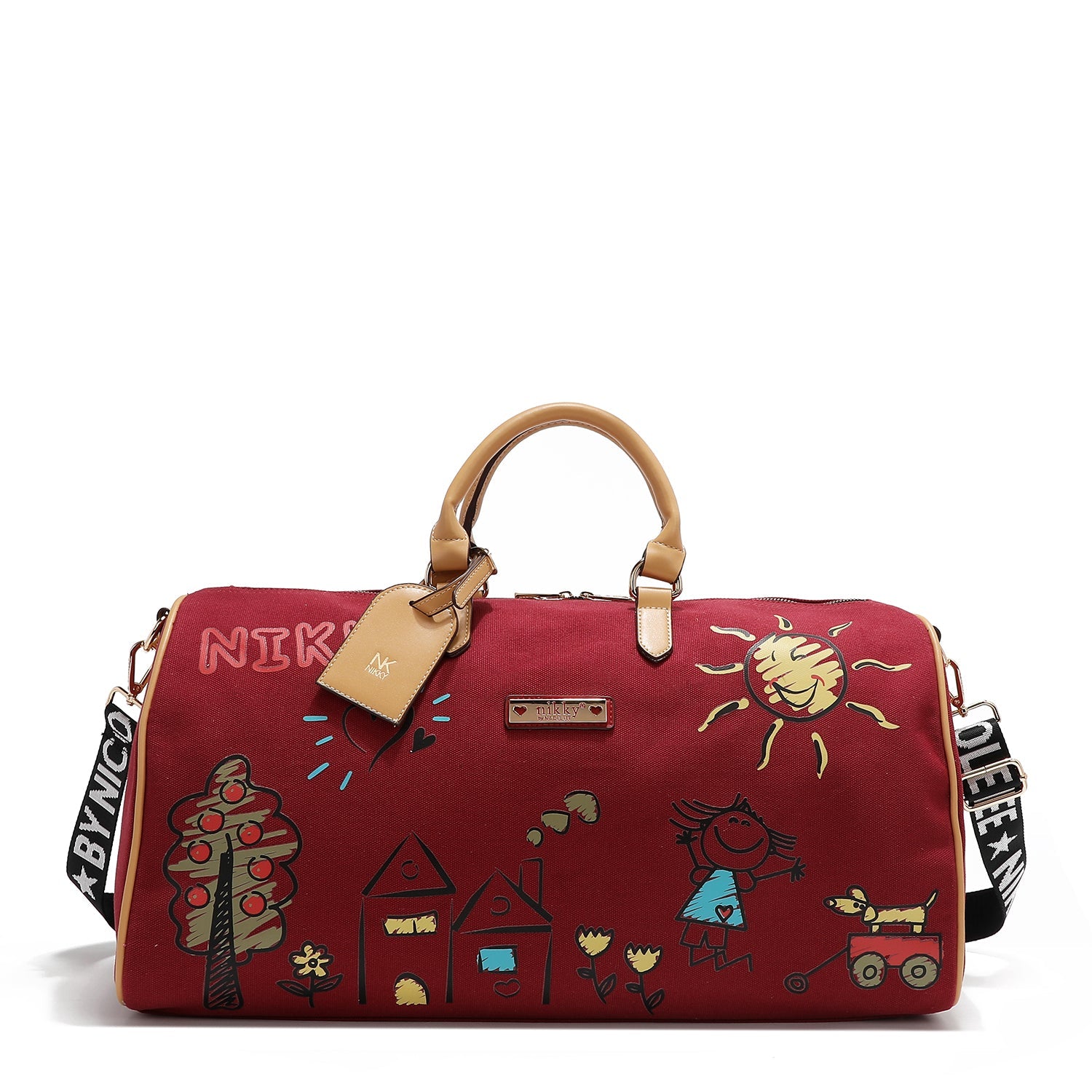 SAC DE GYMNASE EN TOILE <tc>NIKKY</tc> (ROUGE)
