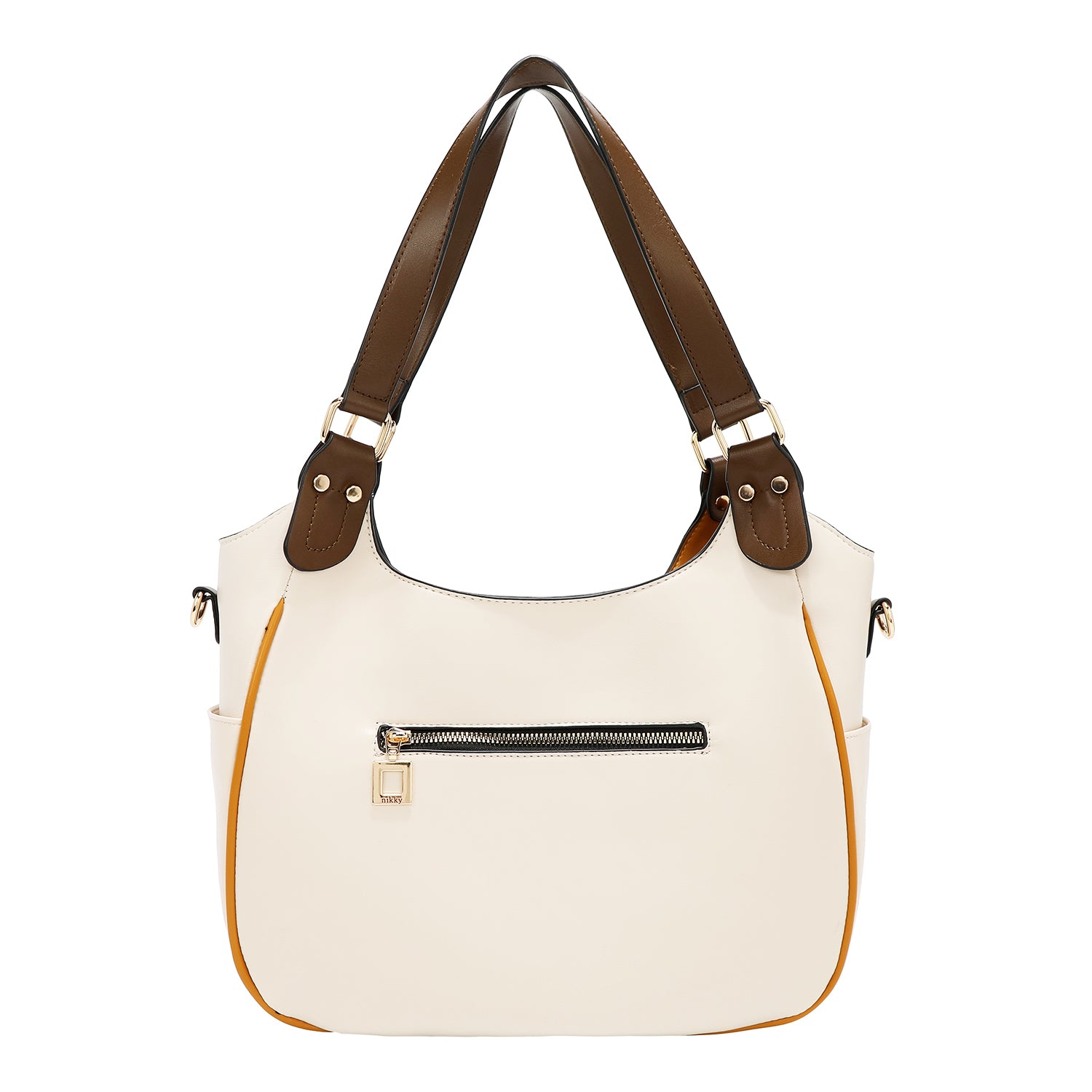 BOLSO HOBO VARSITY (BEIGE)