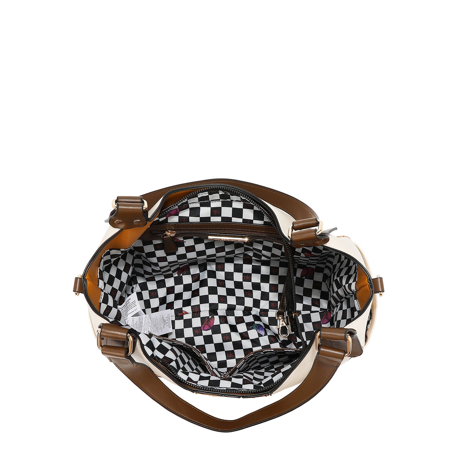 BOLSO HOBO VARSITY (BEIGE)