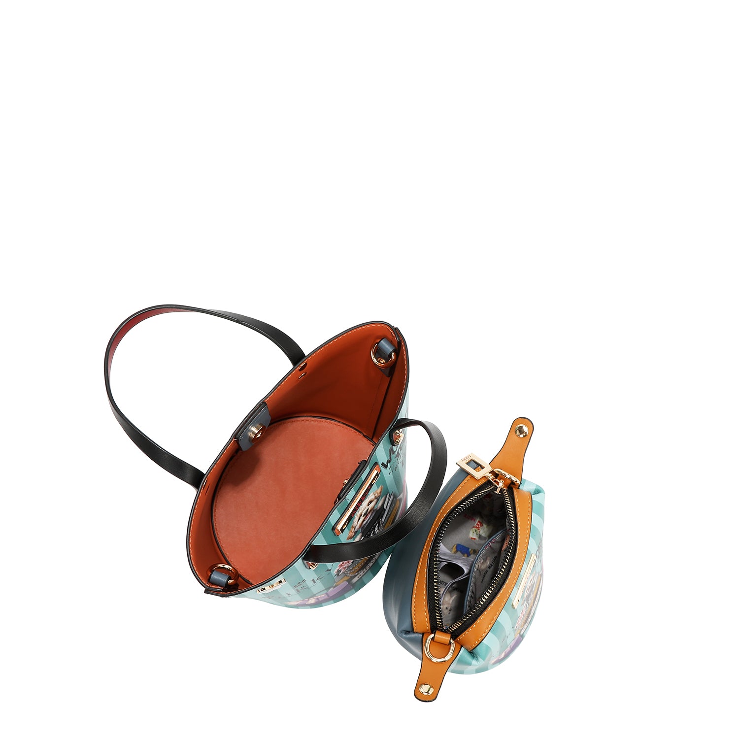 BOLSO BUCKET EN 2 PIEZAS (MEANT TO LOVE YOU)