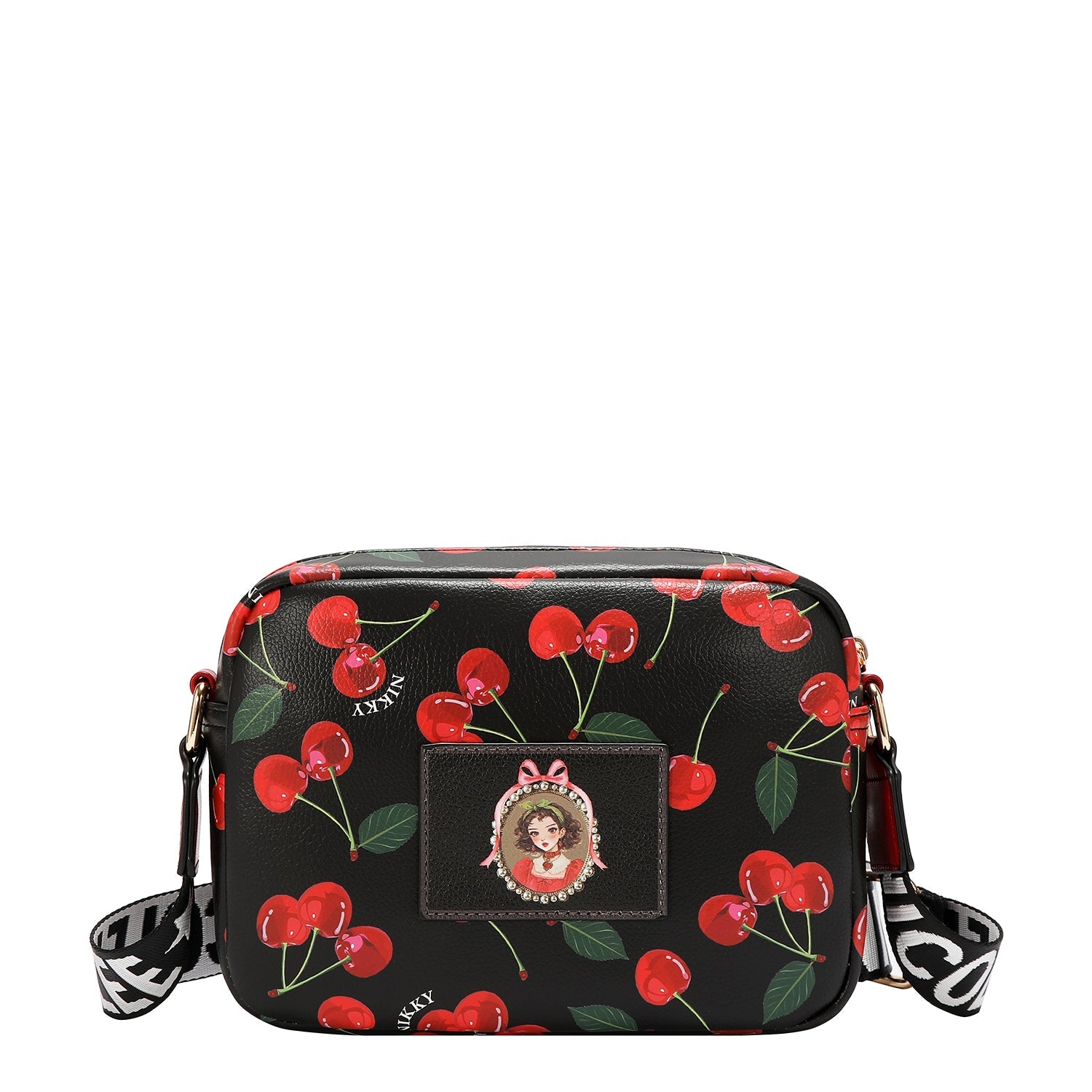 BANDOLERA COMPACTA (CHERRY LIPS-BLACK)