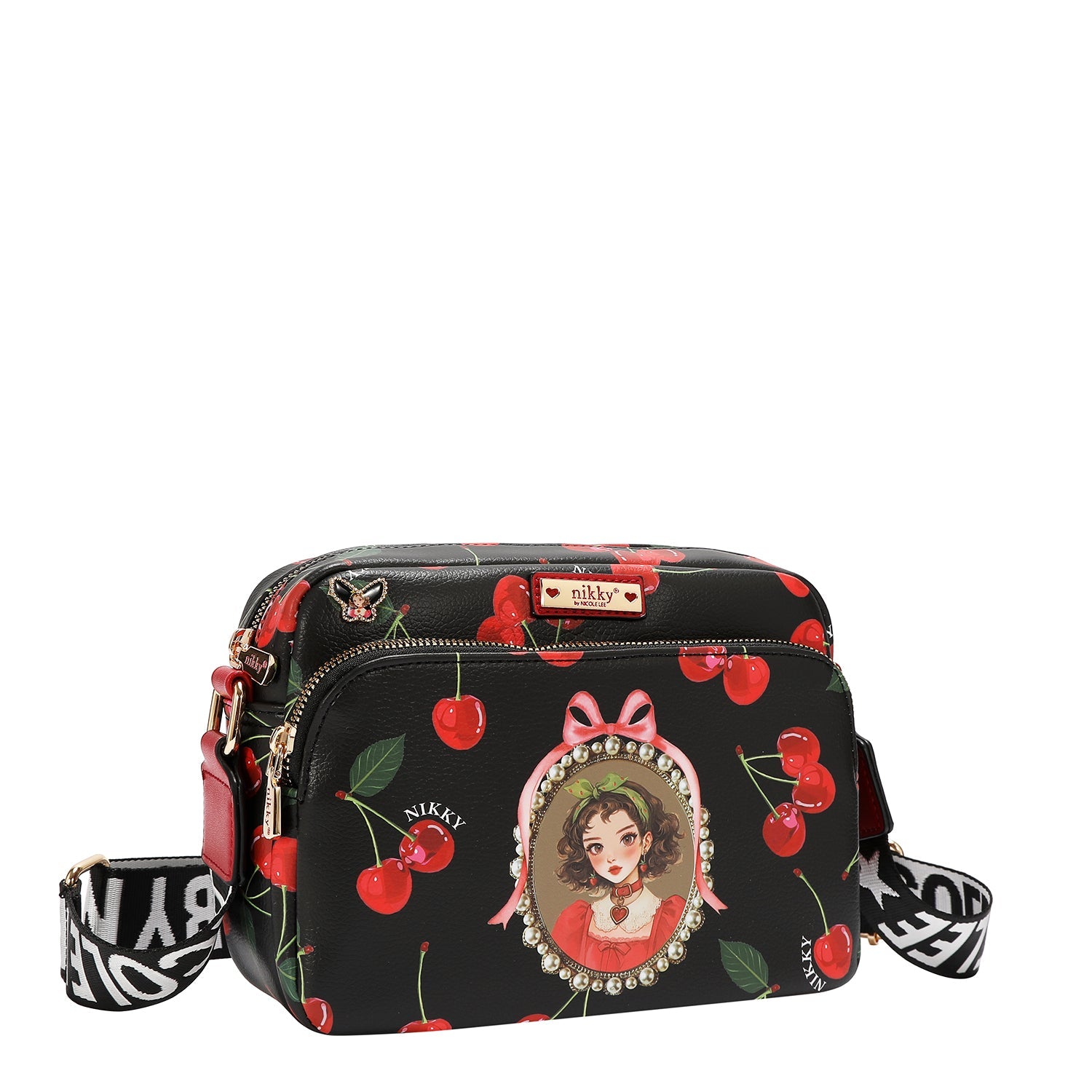 BANDOLERA COMPACTA (CHERRY LIPS-BLACK)