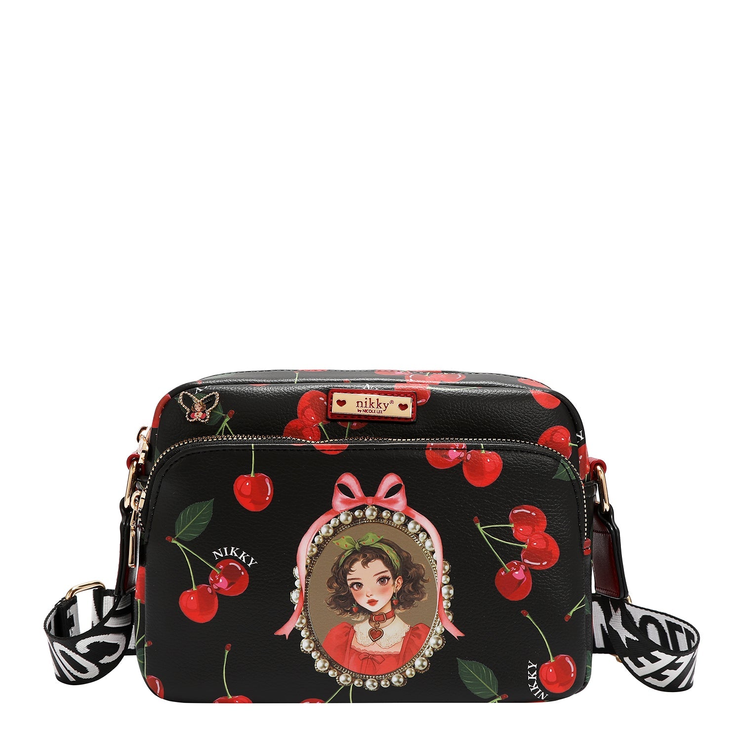 BANDOLERA COMPACTA (CHERRY LIPS-BLACK)