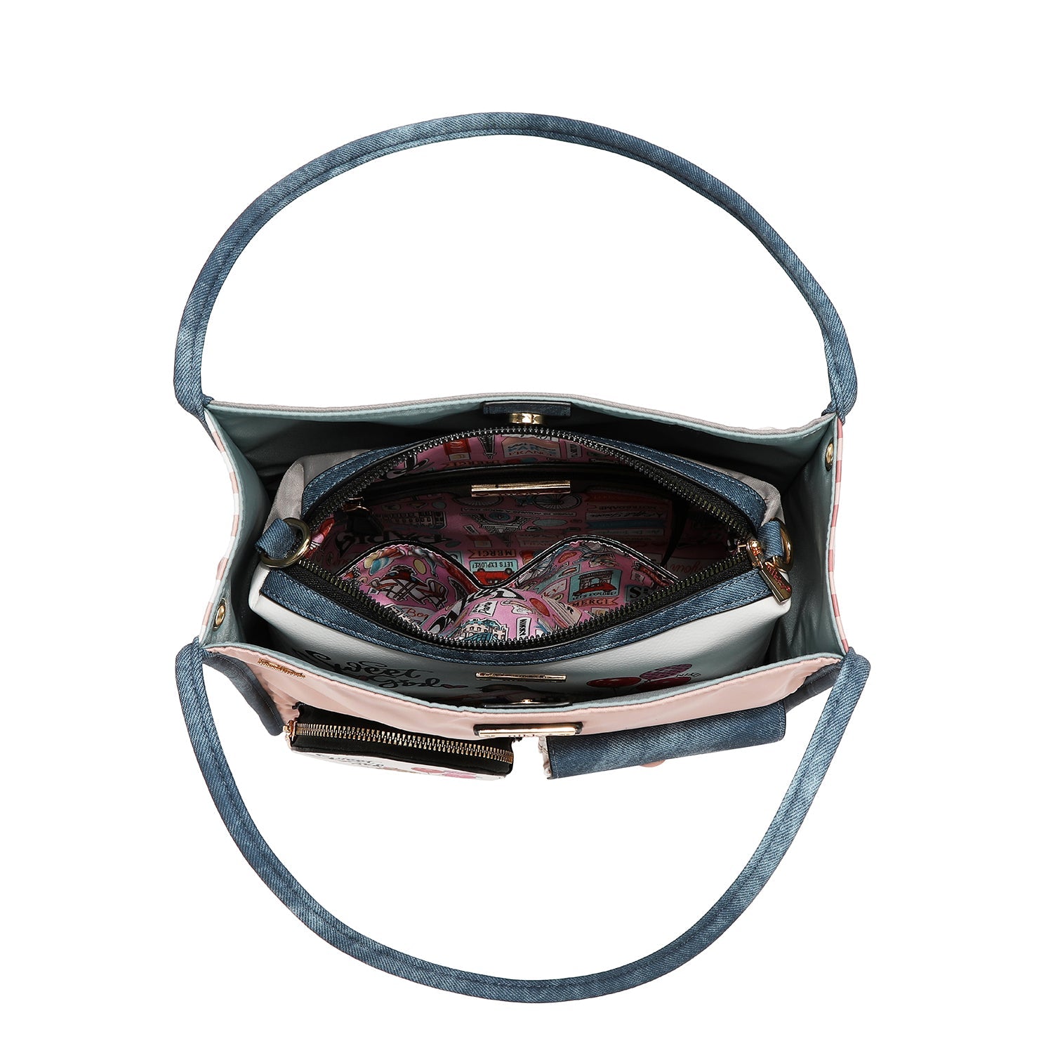 BOLSO DE HOMBRO EN 2 PIEZAS (SWEET GIRL)