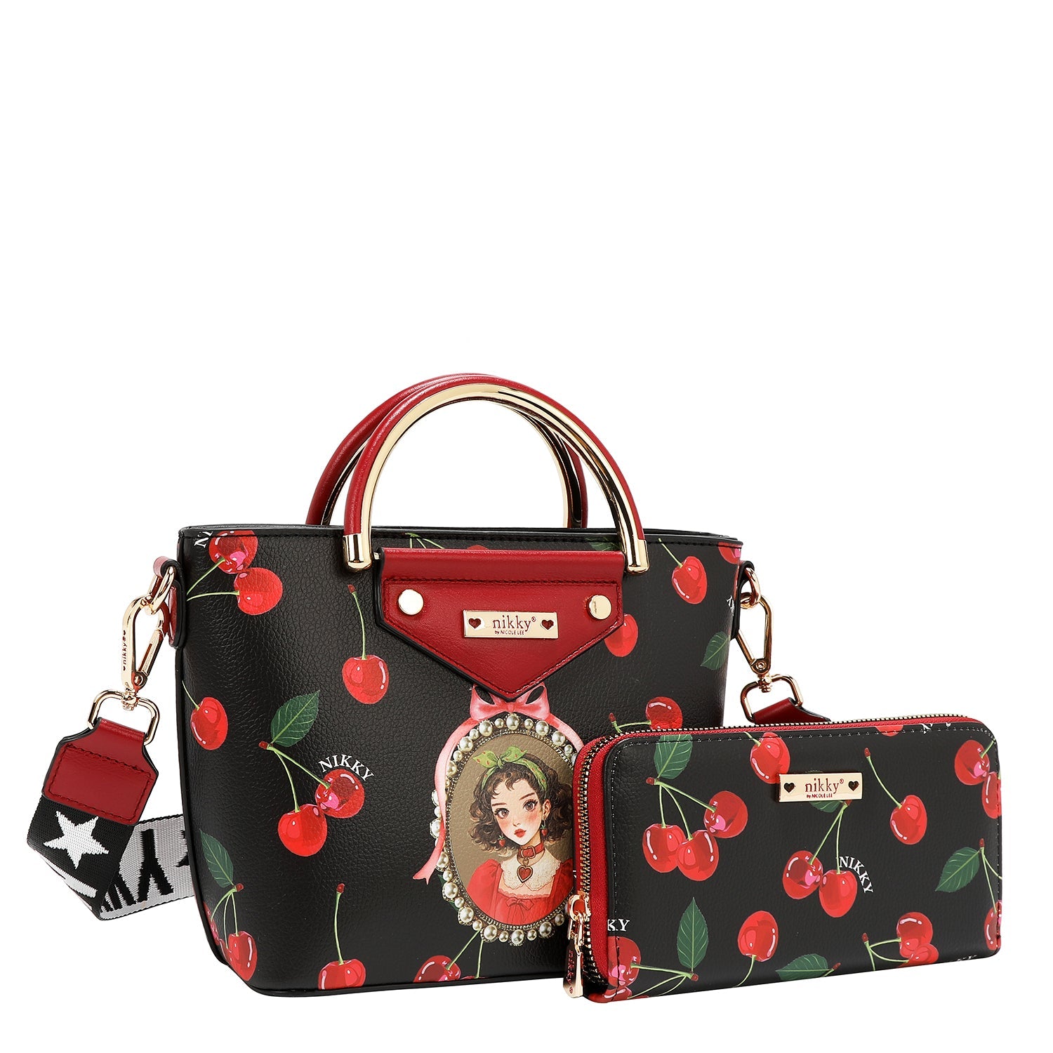 SET NK13160 (CHERRY LIPS-BLACK)