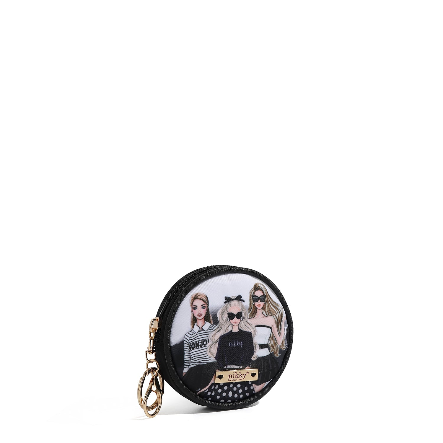 KEYCHAIN ​​WITH ROUND COIN PURSE (<tc>TRIO</tc>)