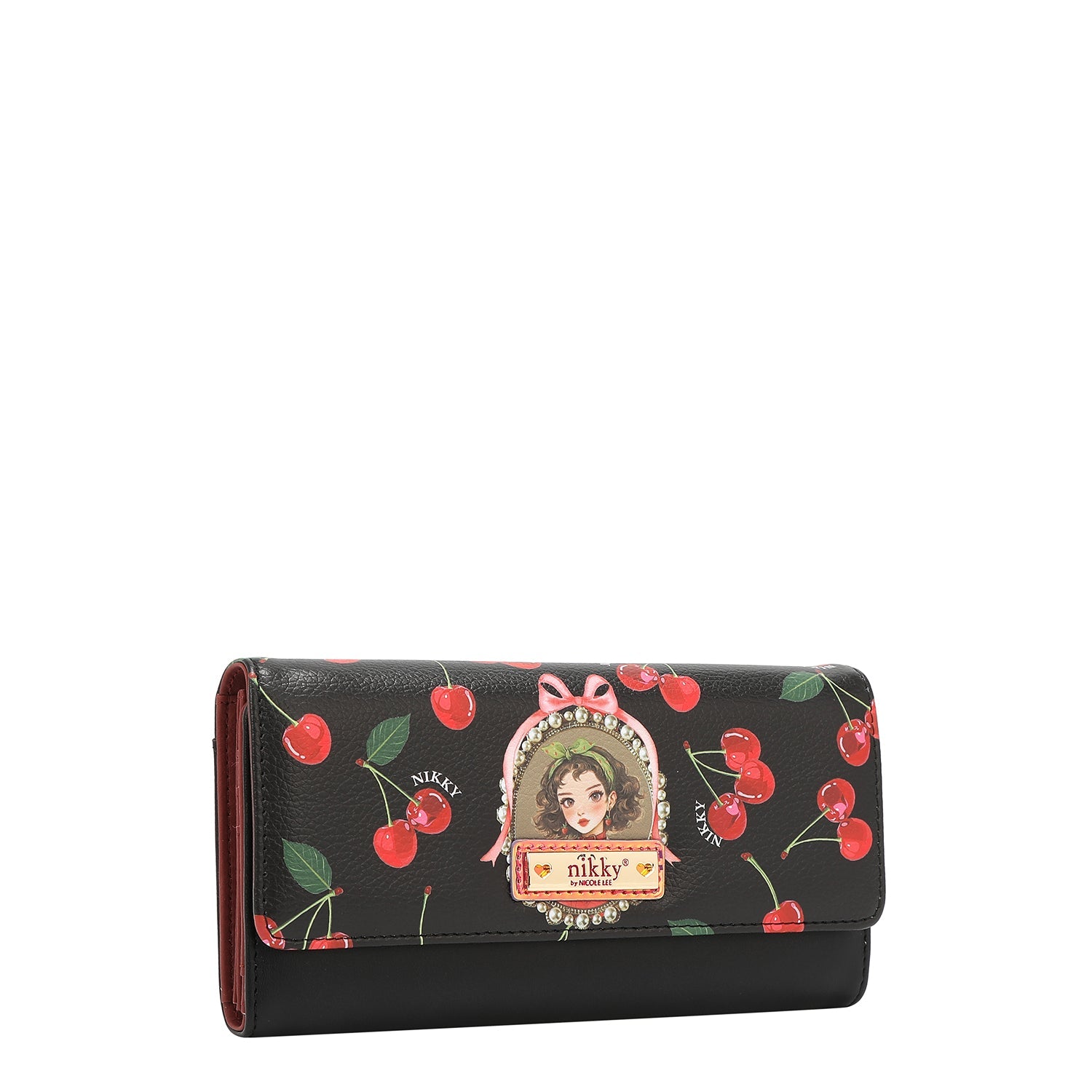 BILLETERA TRIPLE V.2 (CHERRY LIPS-NEGRO)