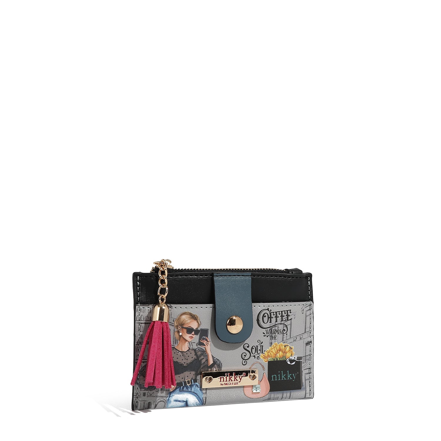 PORTA CARTE CON CERNIERA (<tc>URBAN COFFEE DREAM</tc>)