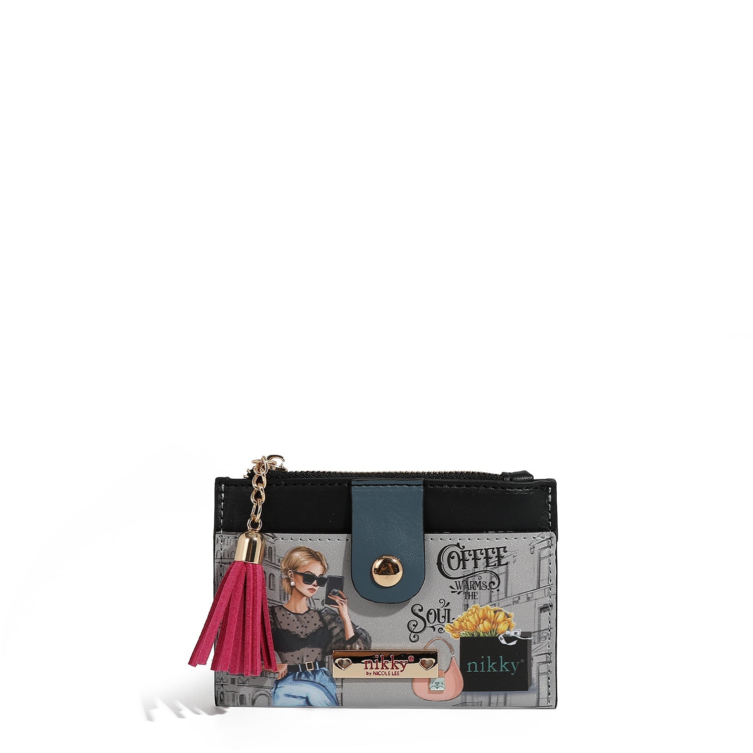 PORTA CARTE CON CERNIERA (<tc>URBAN COFFEE DREAM</tc>)