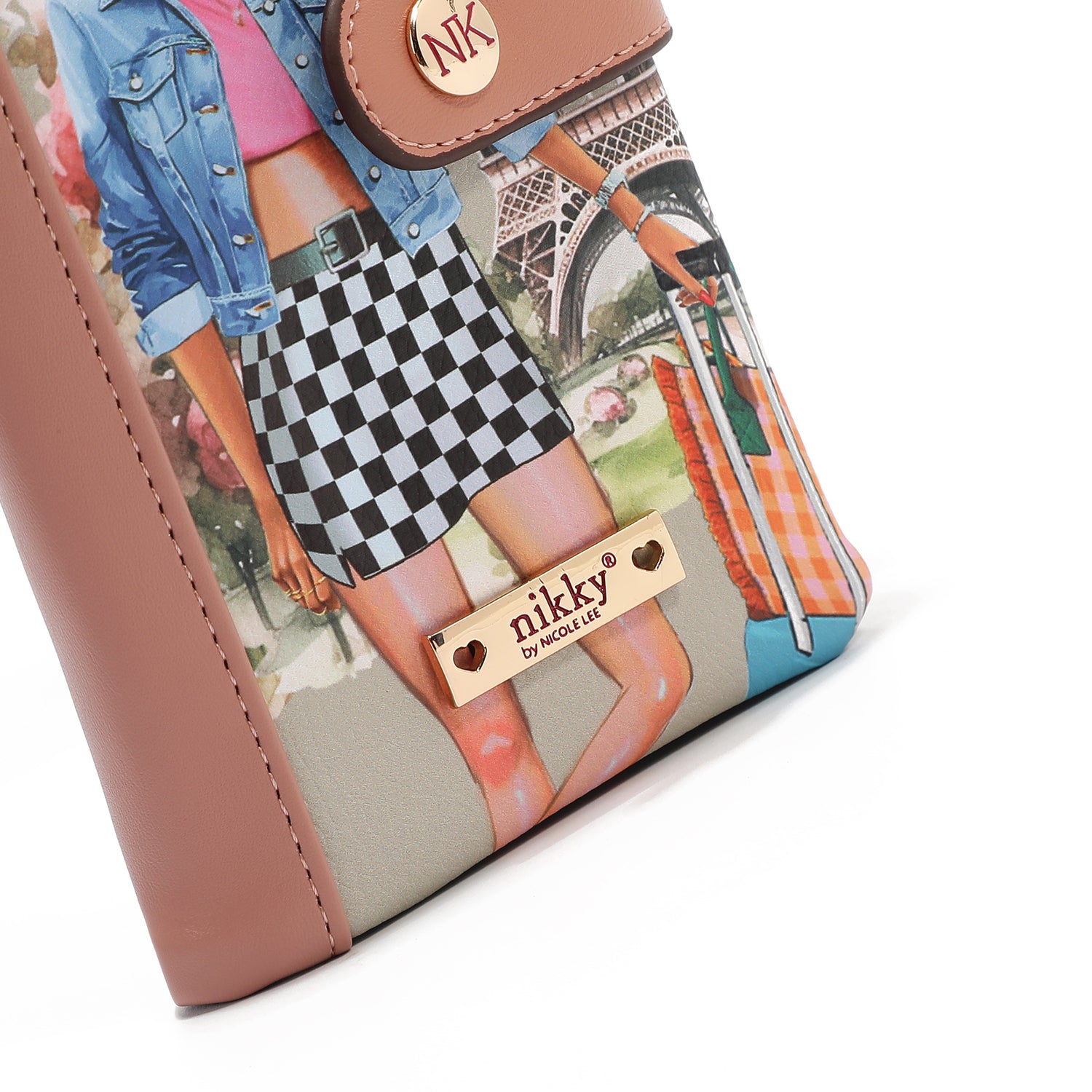 BILLETERA COMPACTA (I LIVE TO TRAVEL)