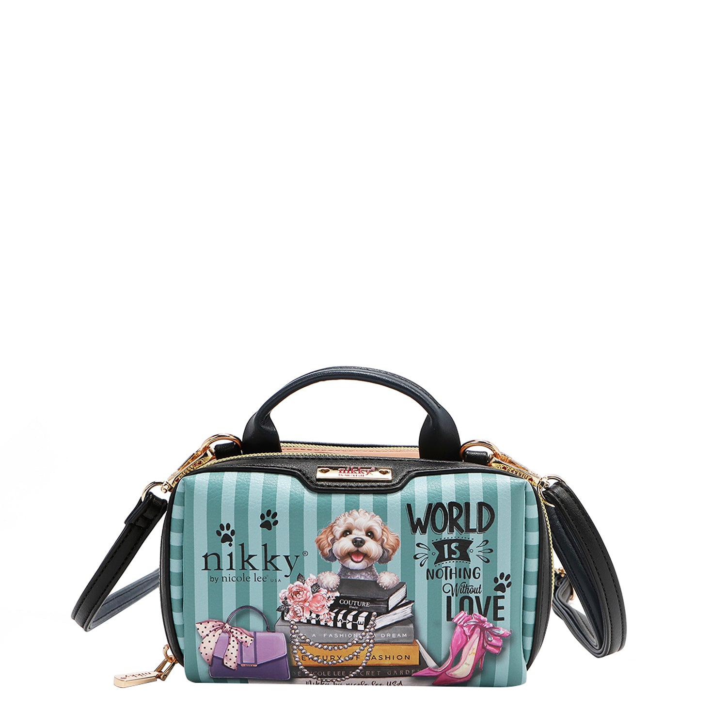 MINI BOLSO CRUZADO BOSTON CON DOBLE CREMALLERA (MEANT TO LOVE YOU)