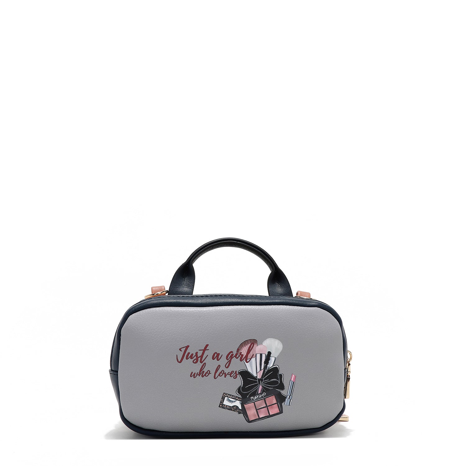 BOSTON MINI CROSSBODY BAG WITH DOUBLE ZIPPER (<tc>URBAN COFFEE DREAM</tc>)