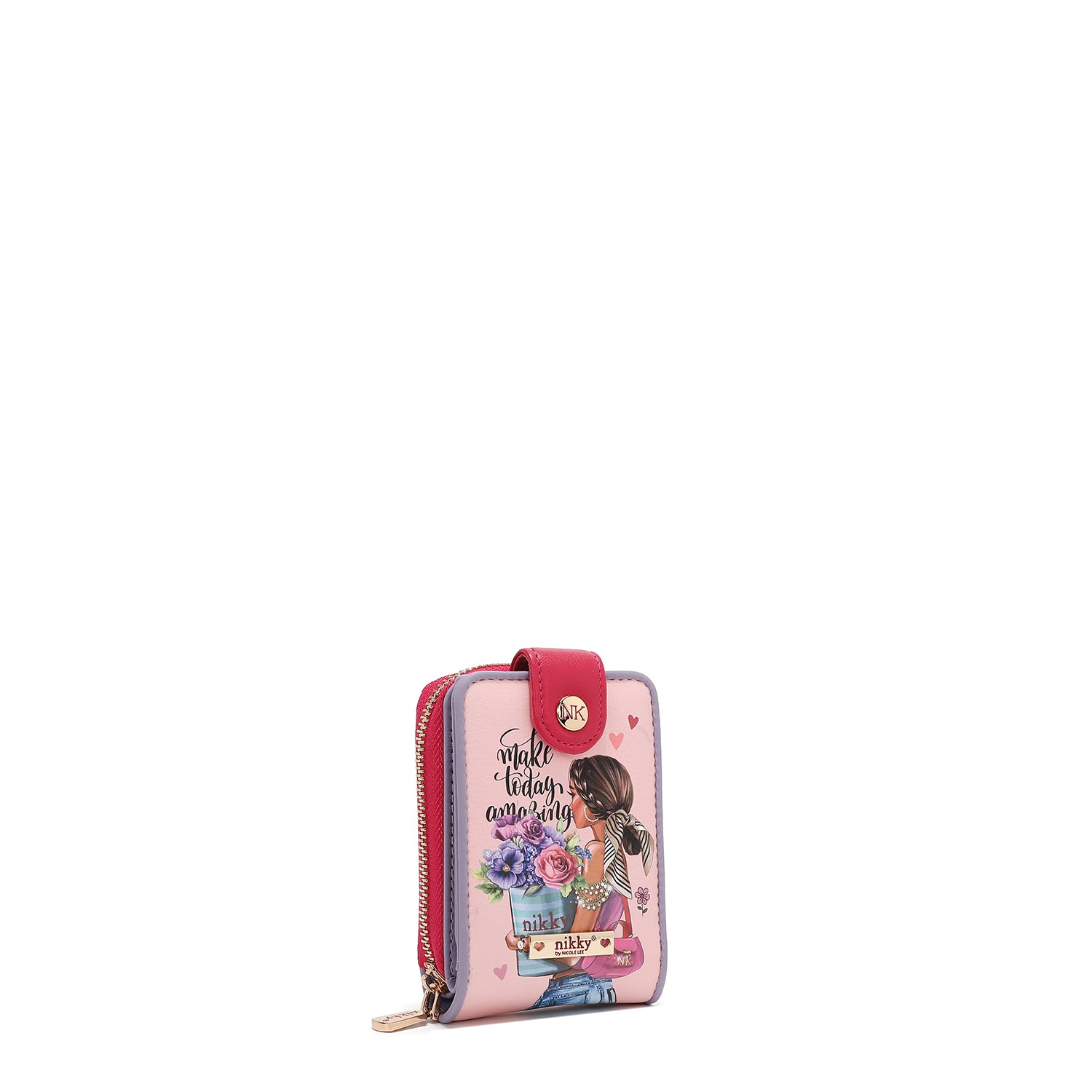 CARTERA PLEGABLE COMPACTA (FLOWER DAY)