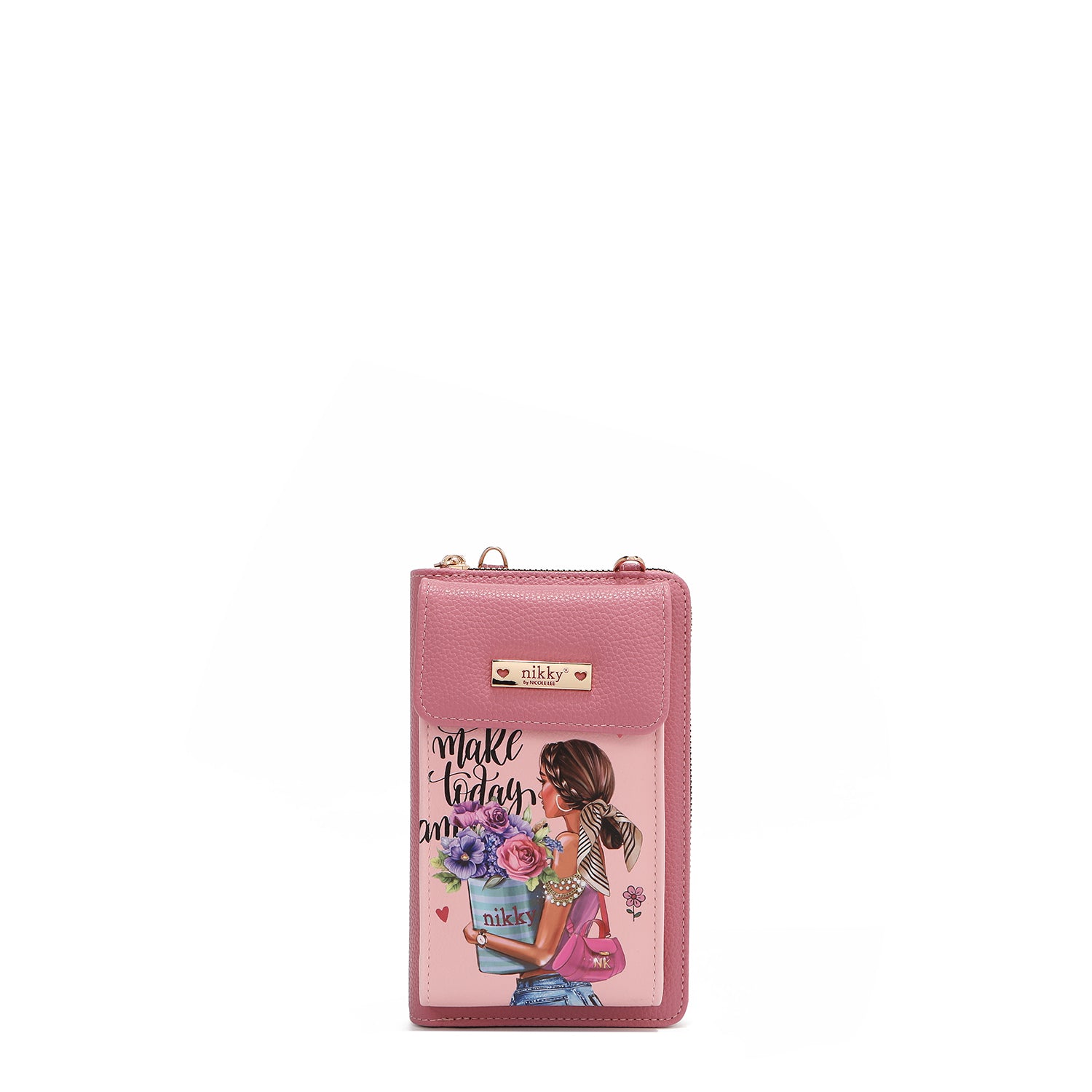 BORSA A TRACOLLA/PORTAFOGLIO PER TELEFONO (<tc>FLOWER DAY</tc>)