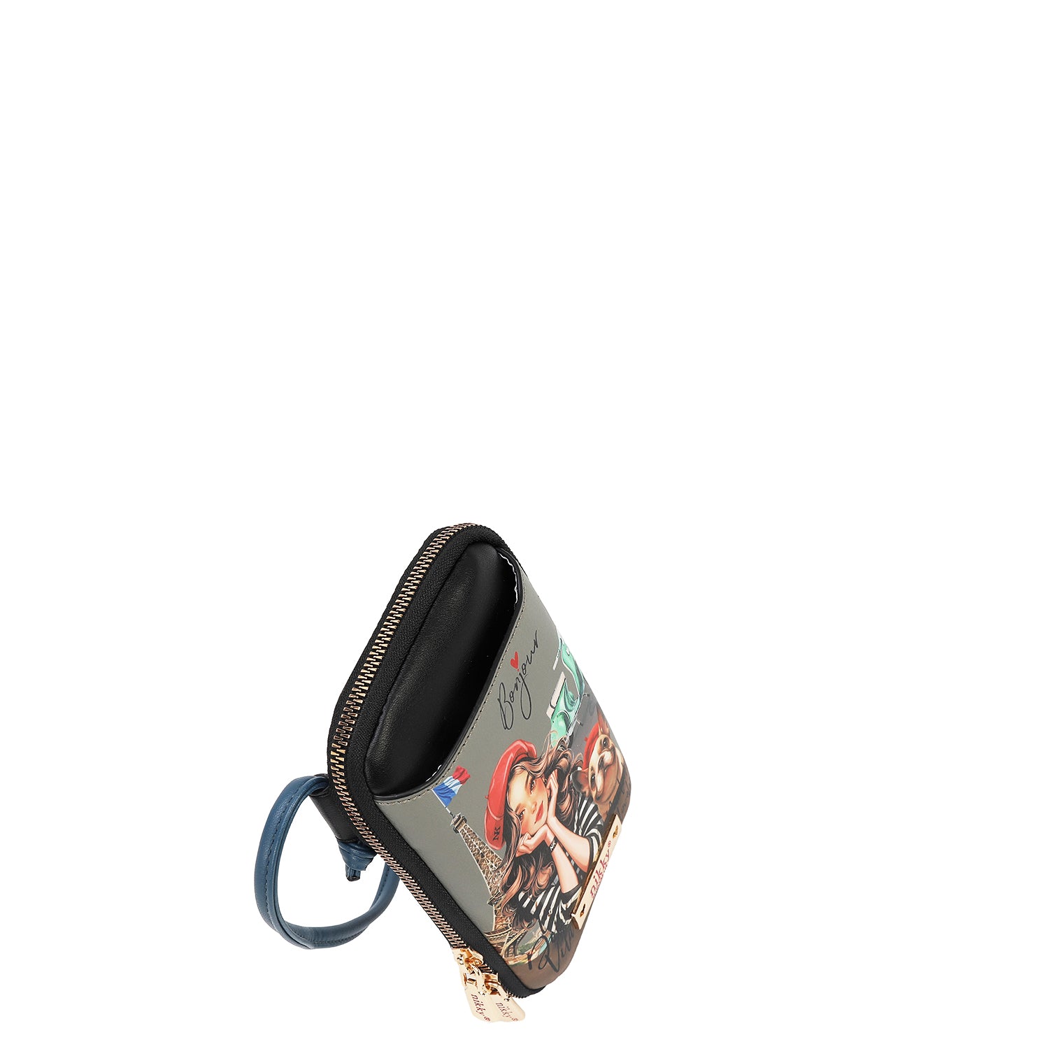 BOLSO CRUZADO CON CREMALLERA PARA TELÉFONO/CARTERA (EIFFEL DREAMS)