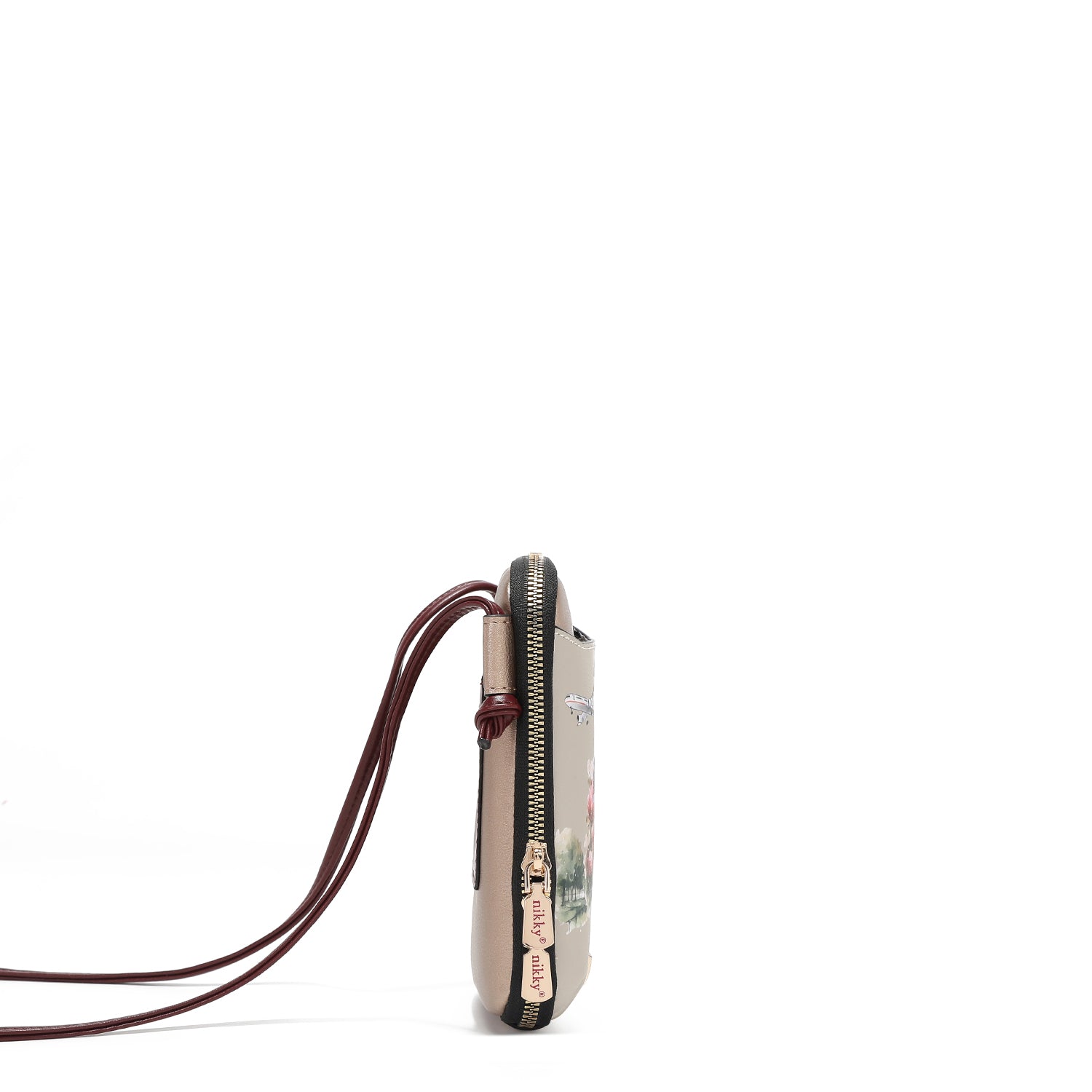 BOLSO CRUZADO CON CREMALLERA PARA TELÉFONO/CARTERA (I LIVE TO TRAVEL)