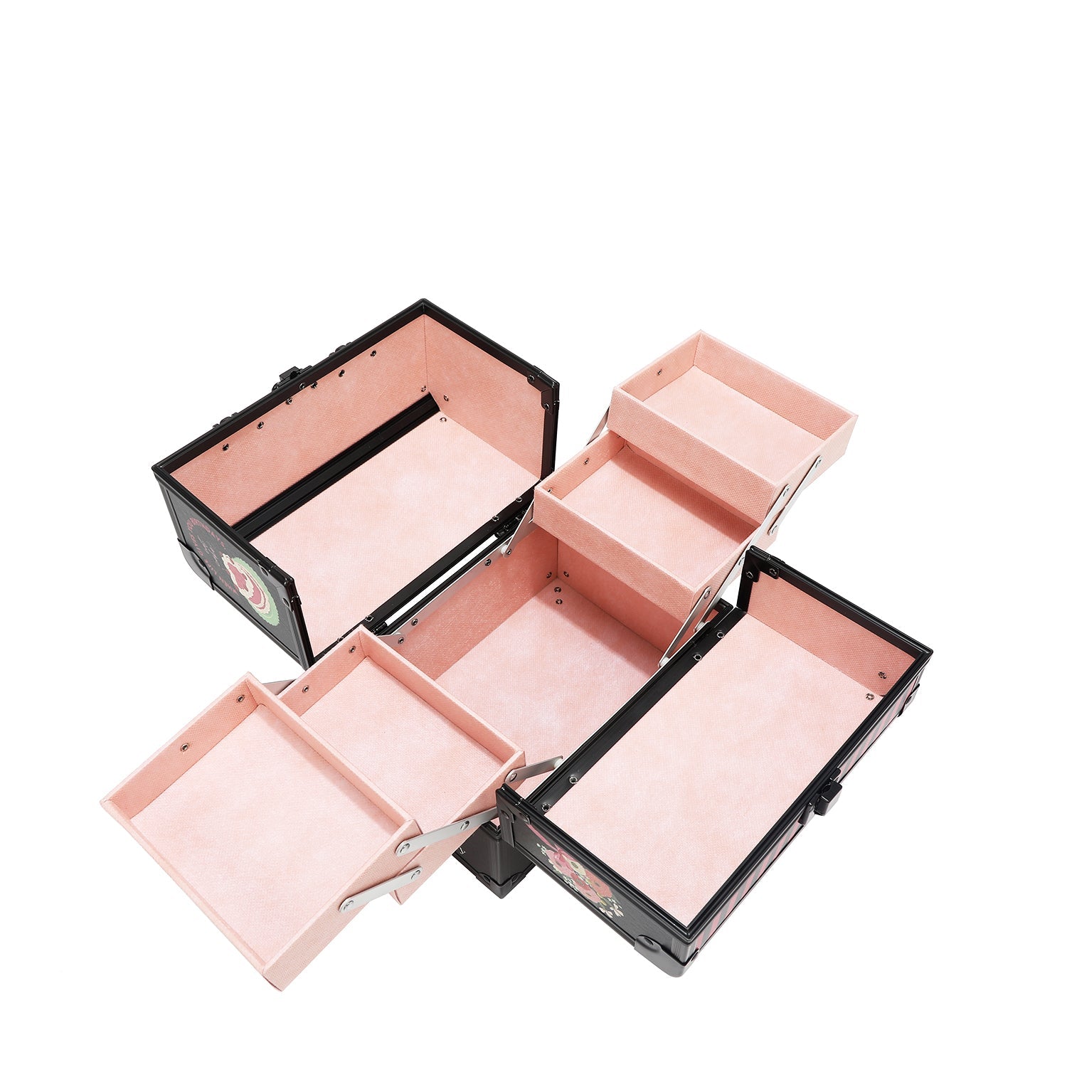 MALETIN ORGANIZADOR DE COSMÉTICOS (CHERRY LIPS-NEGRO)