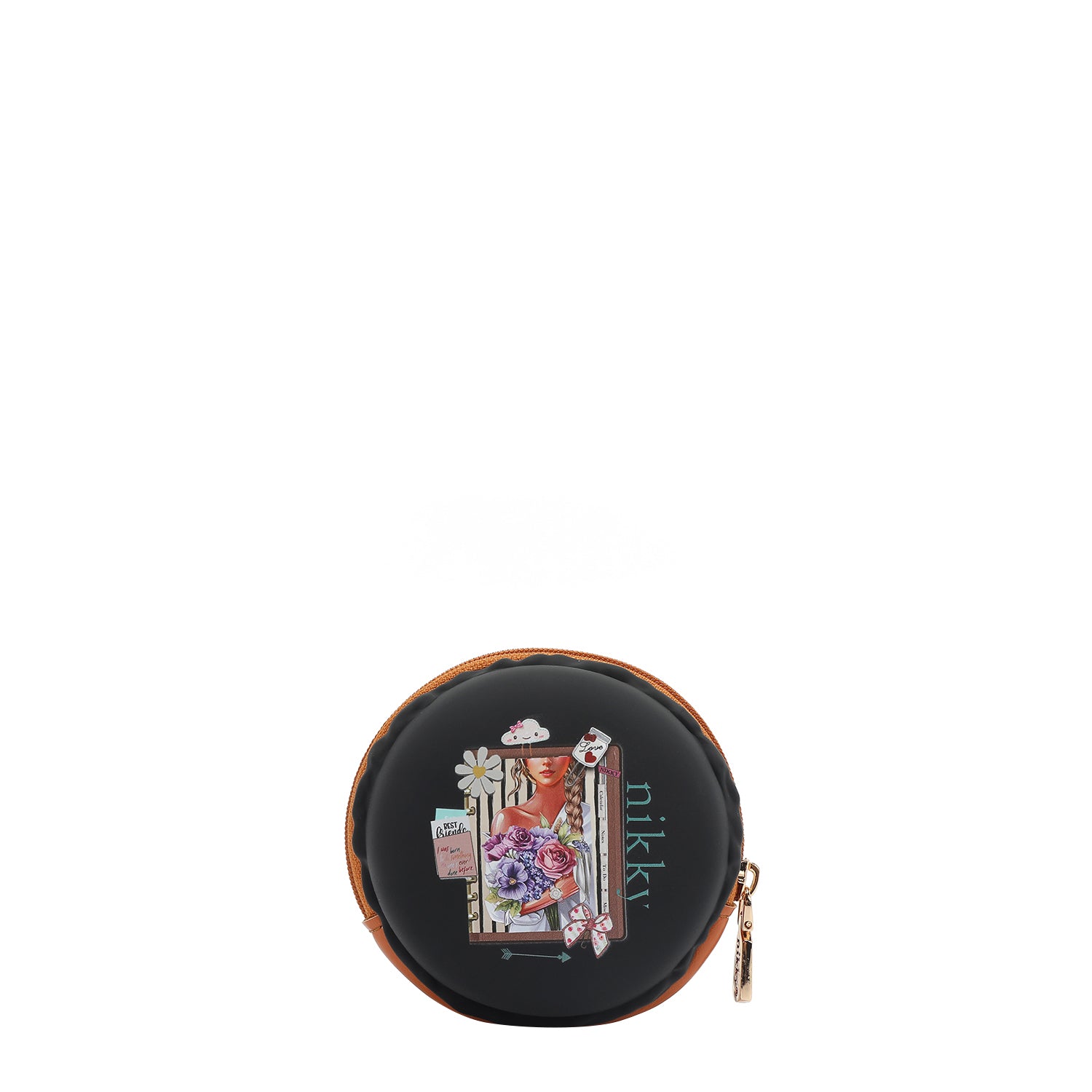 ESTUCHE REDONDO DE SILICONA (NOSTALGIA NEGRO)