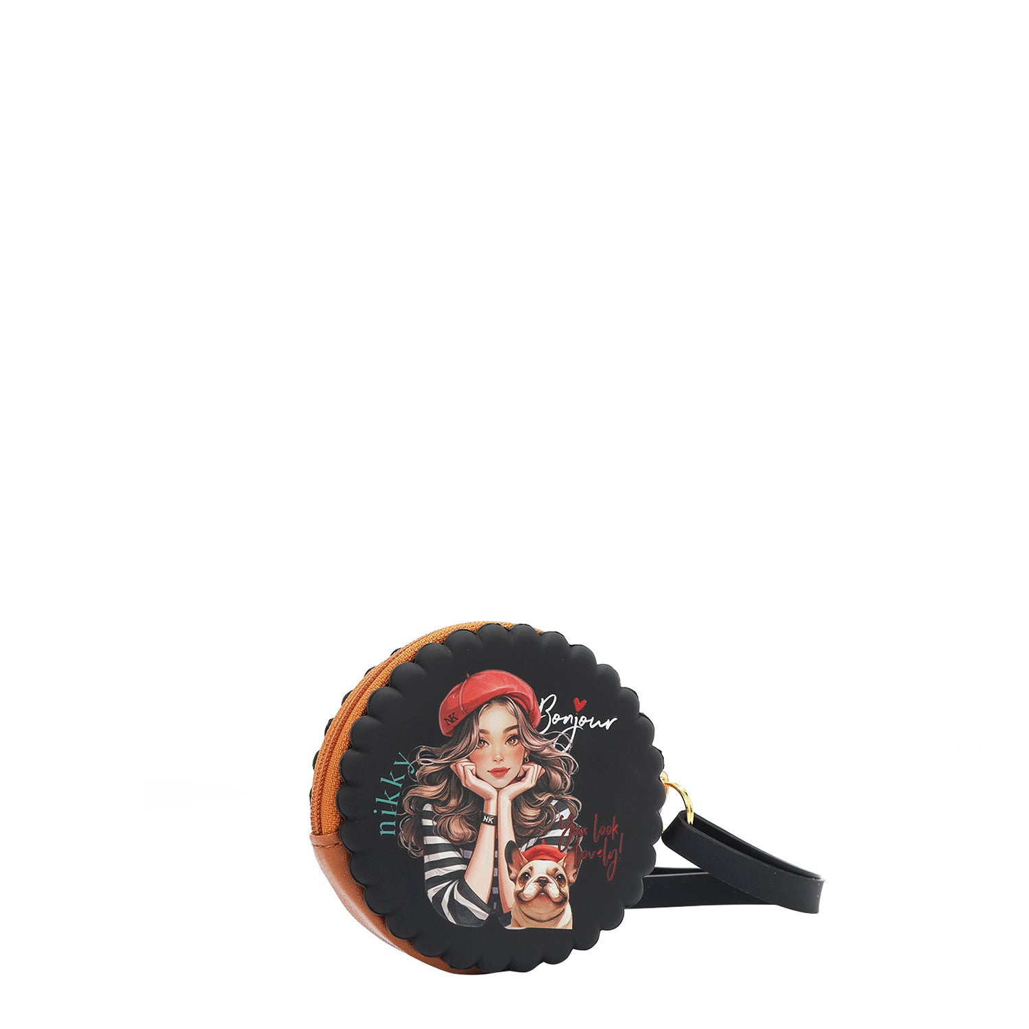 ESTUCHE REDONDO DE SILICONA CON PULSERA (EIFFEL DREAMS NEGRO)