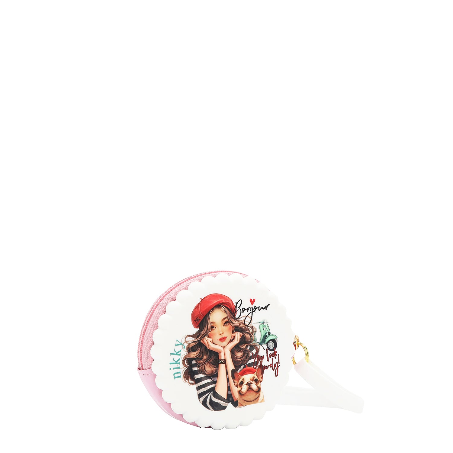 ESTUCHE REDONDO DE SILICONA CON PULSERA (EIFFEL DREAMS BLANCO)