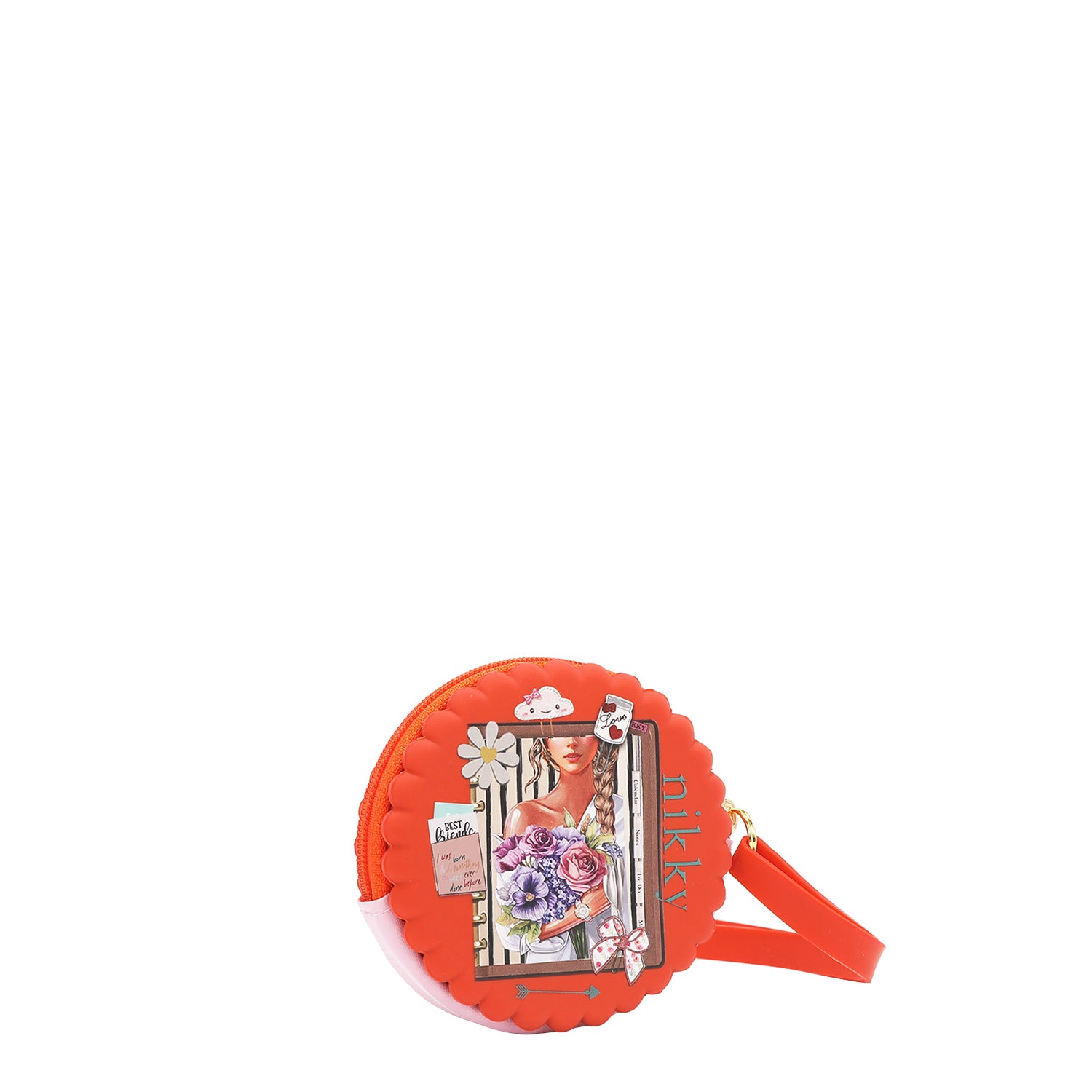 ROUND SILICONE CASE WITH BRACELET (<tc>NOSTALGIA</tc> ORANGE)