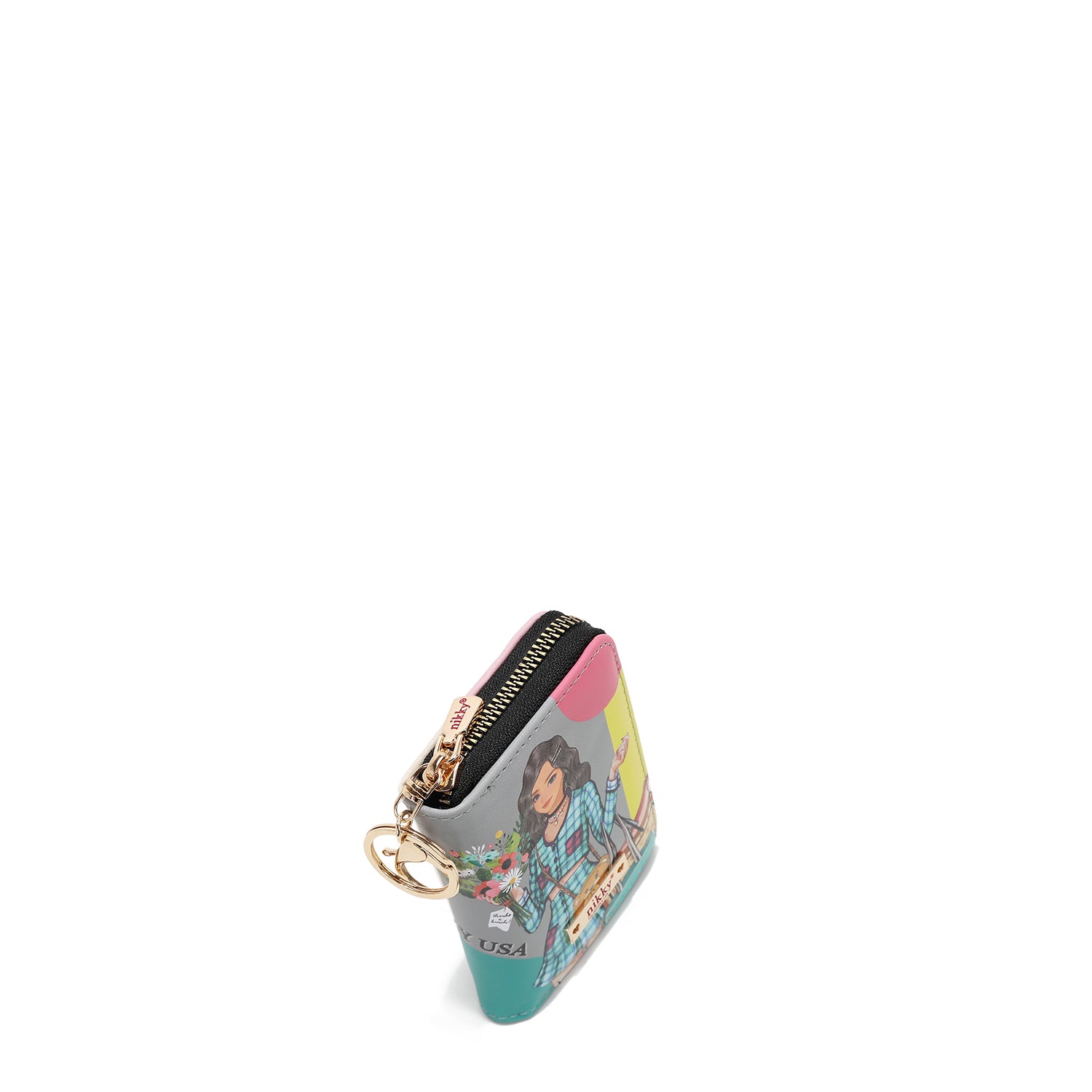 PORTA CARTE CON CERNIERA A FISARMONICA (<tc>NIKKY GOES SHOPPING</tc>)