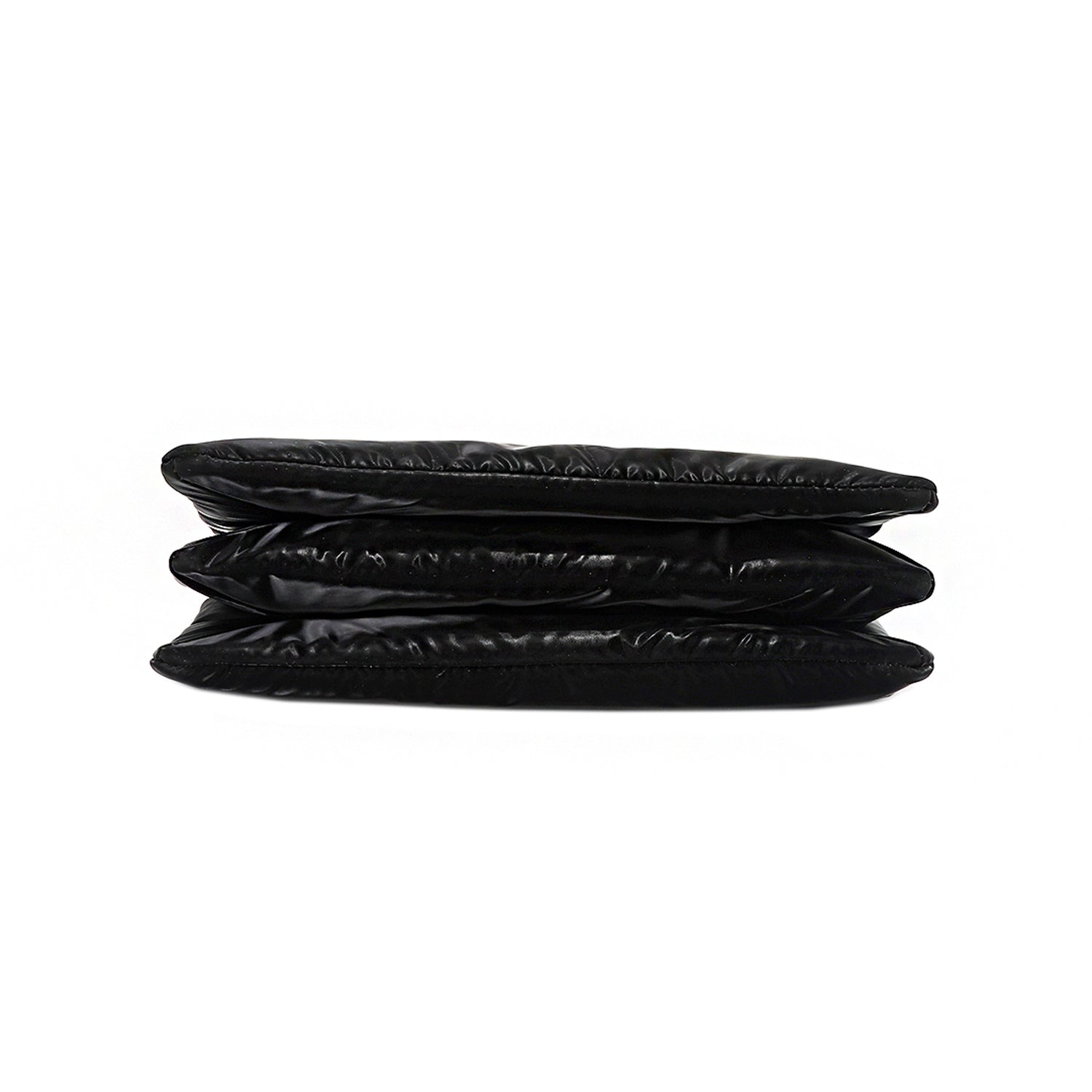 BOLSO CRUZADO CON CREMALLERA ACOLCHADO (NEGRO)