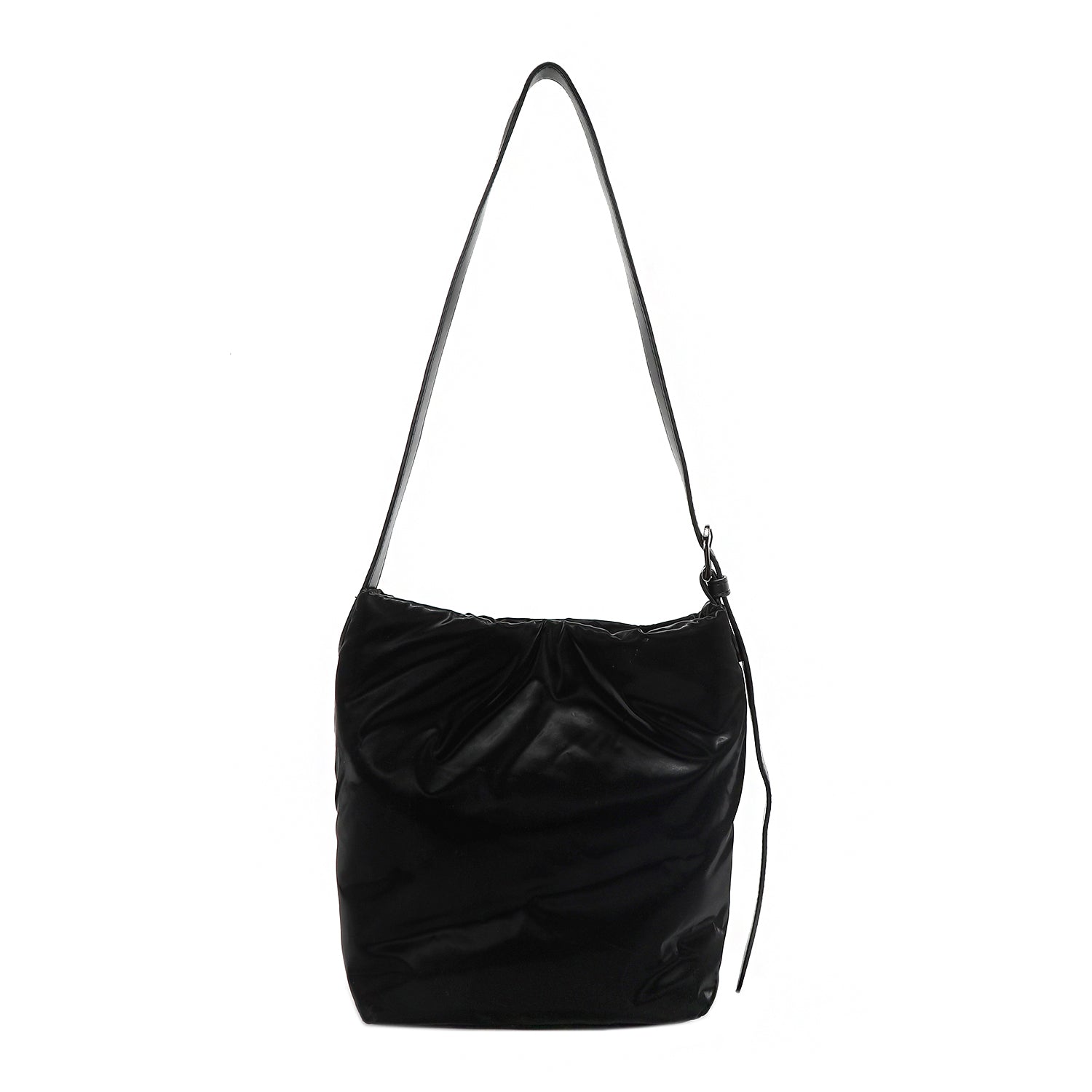 BOLSO DE CUBO CRUZADO ACOLCHADO (NEGRO)