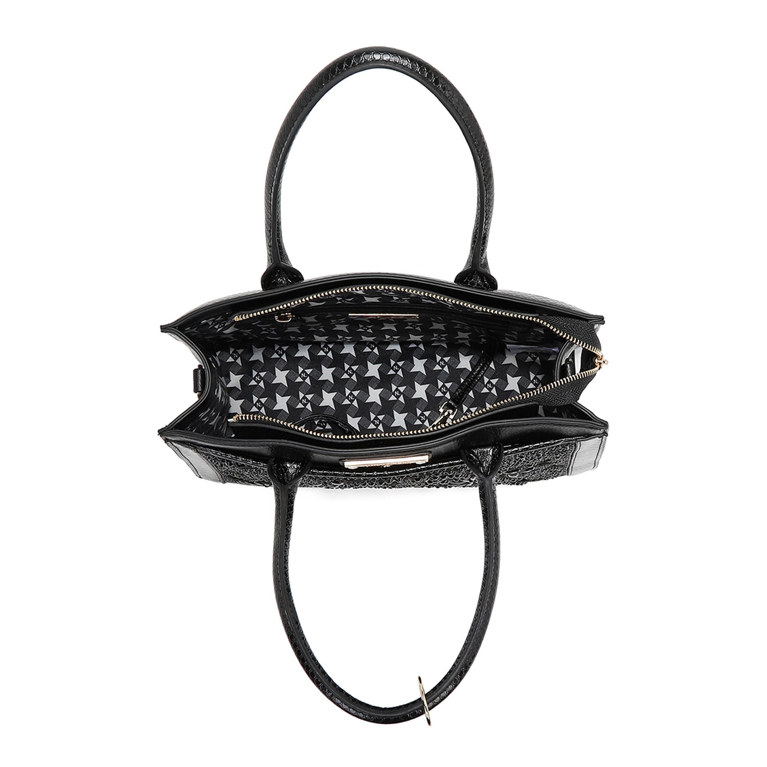 BOLSO CON ENCAJE (NEGRO)