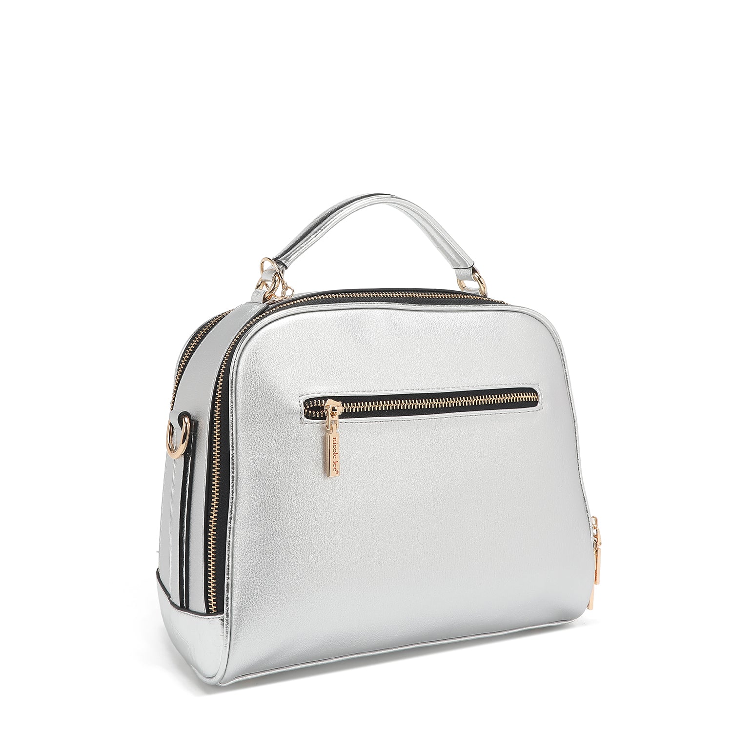 Calista handbag with upper handle (silver)