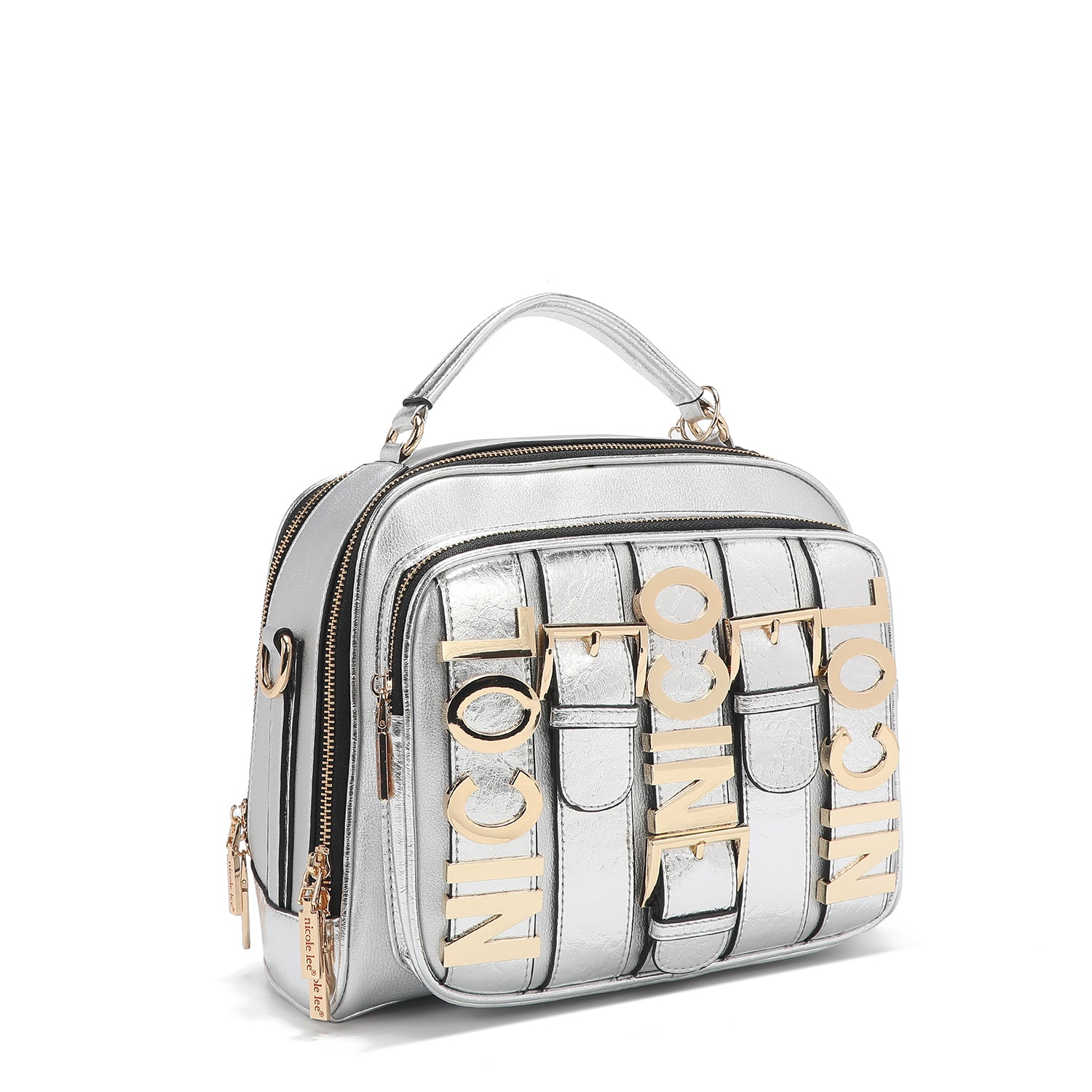 Calista handbag with upper handle (silver)