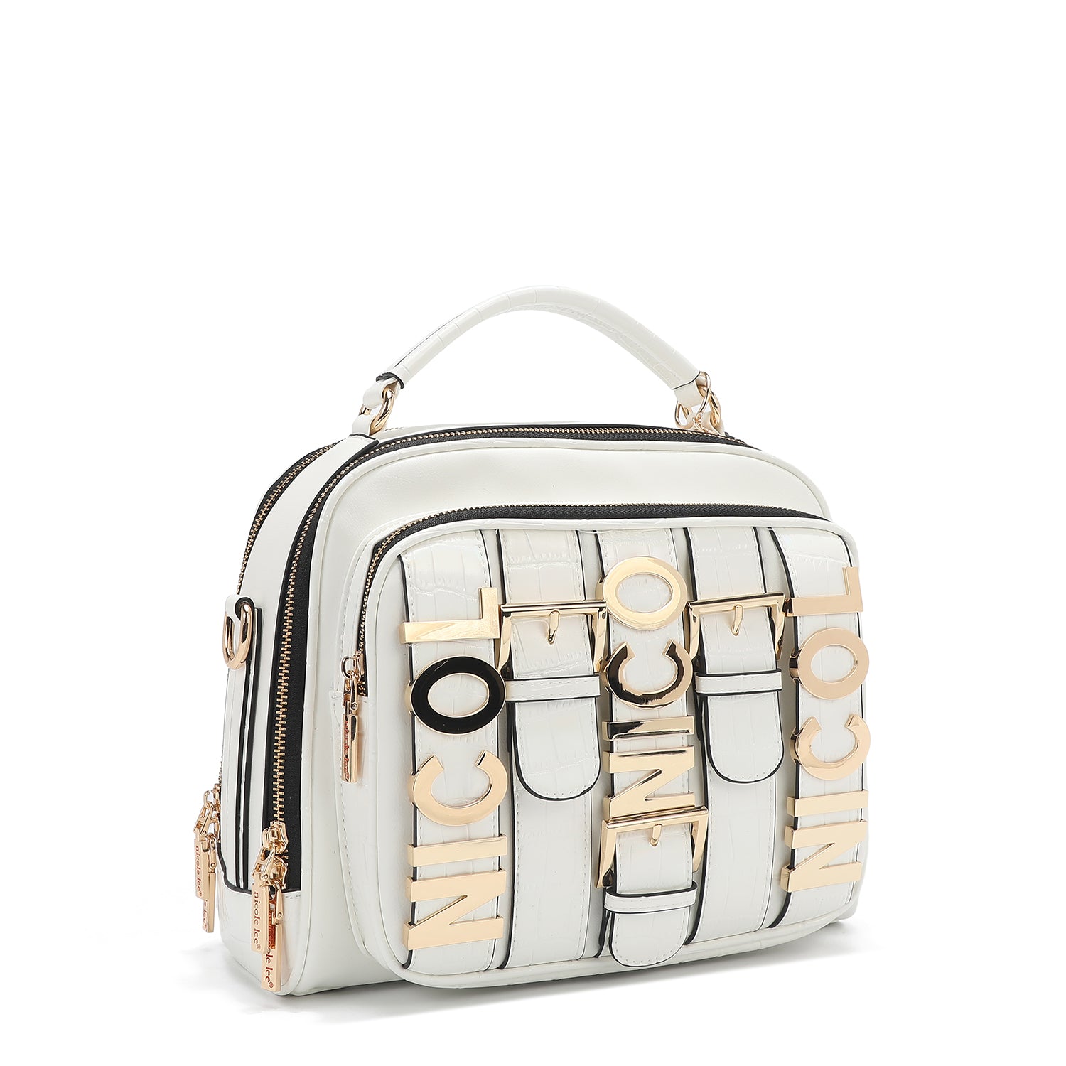 Calista handbag with upper handle (white)