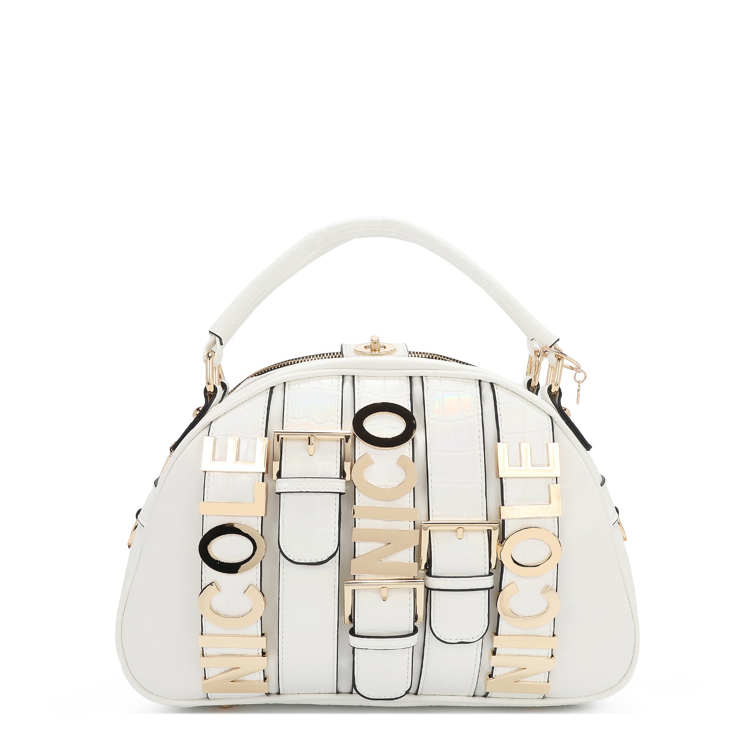 Calista Satchel Domo (White)