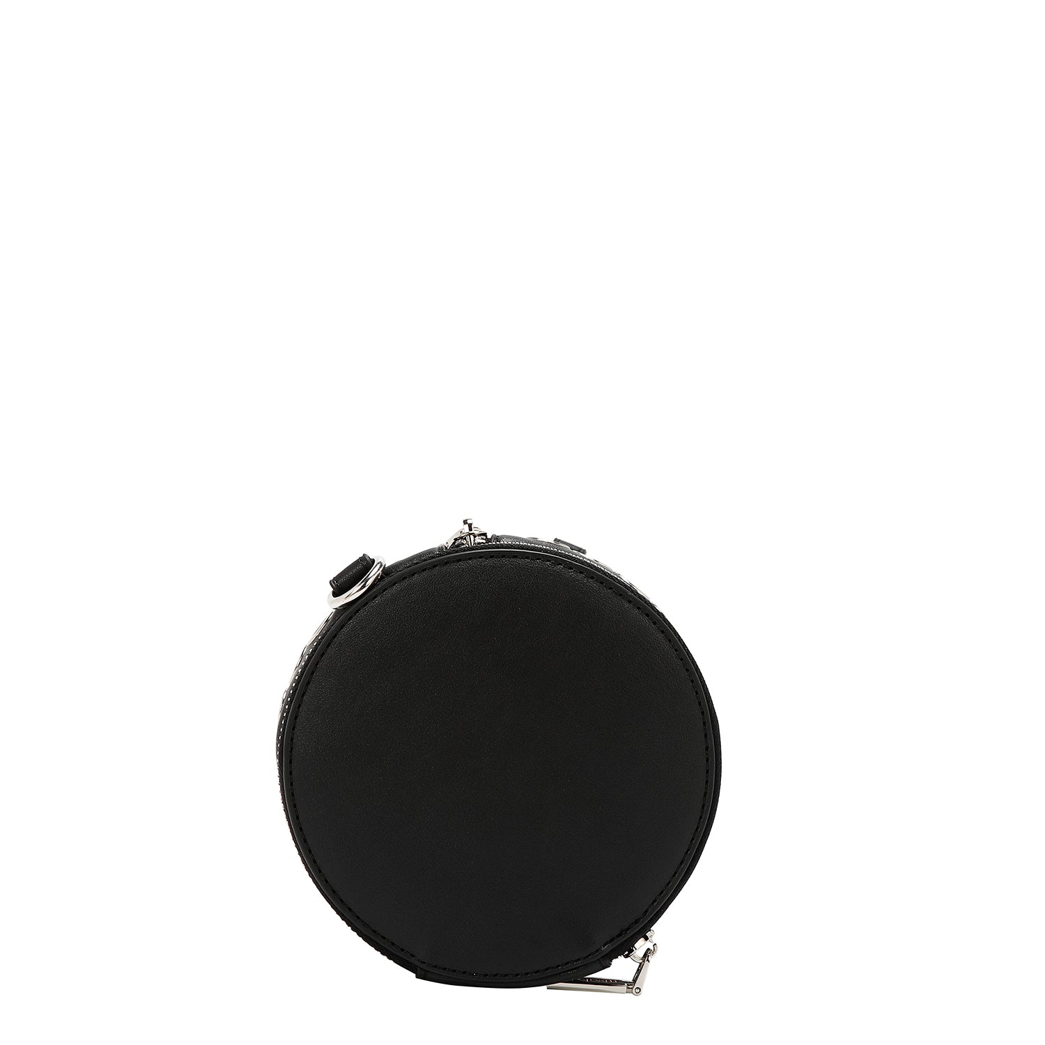 BARREL BAG WITH EYELETTE EDGE (BLACK)