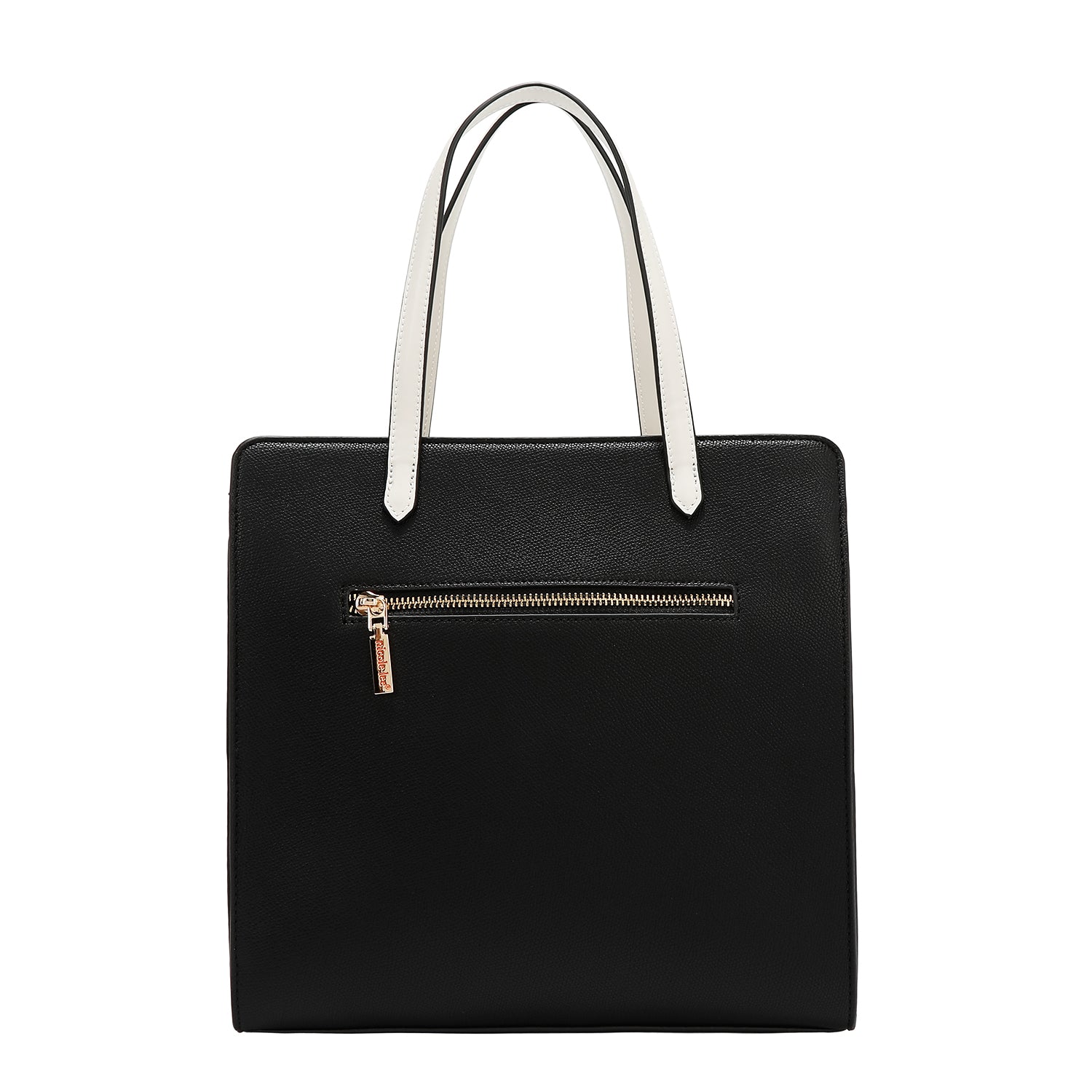 Pocket bag with color blocks (black)