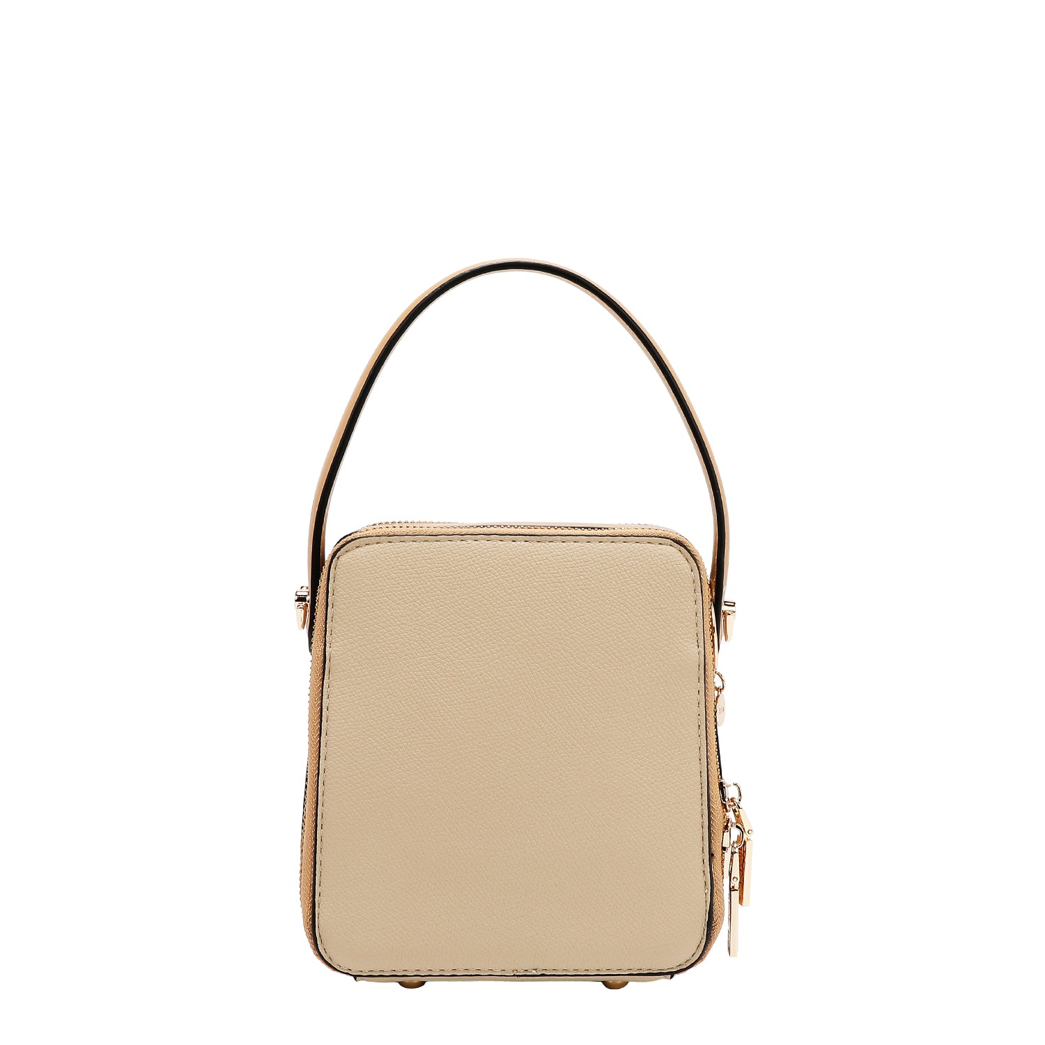 Bandolera with pocket and color blocks (Taupe)