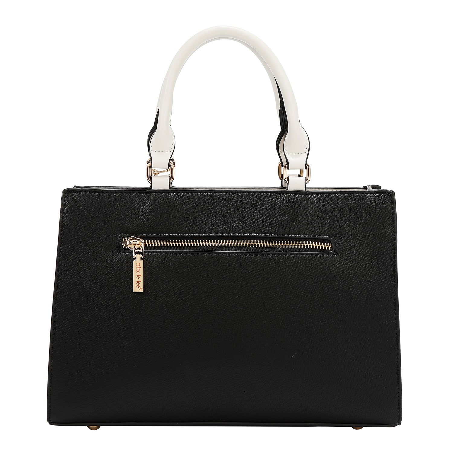 Pocket bag with color blocks (black)