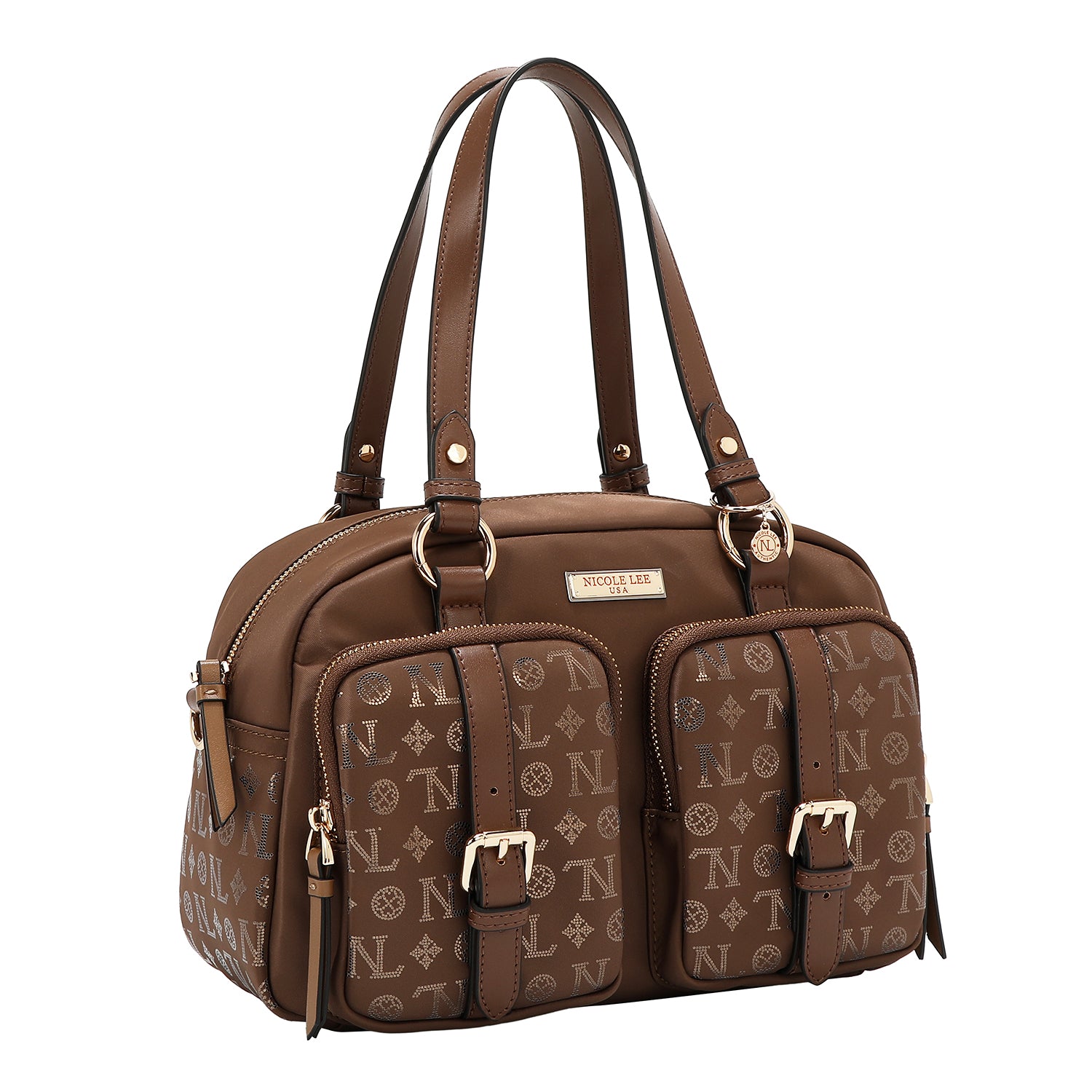 BOSTON CON LOGO MONOGRAMMA (MARRONE)