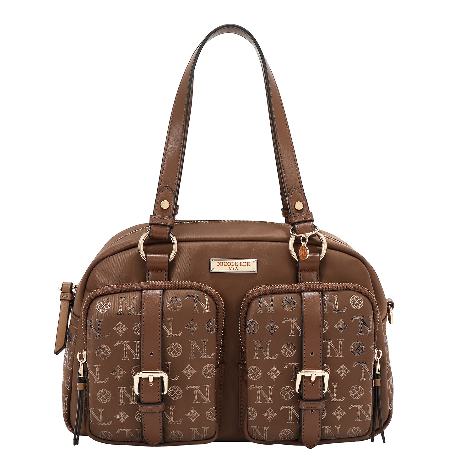 BOSTON CON LOGO MONOGRAMMA (MARRONE)