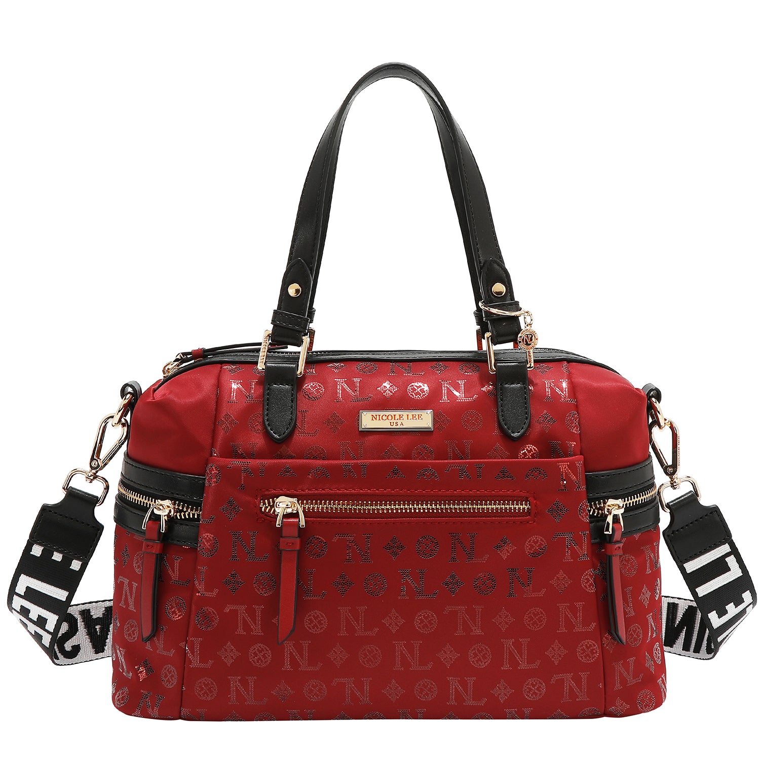 BORSA A BORSA CON LOGO MONOGRAMMA (ROSSO)